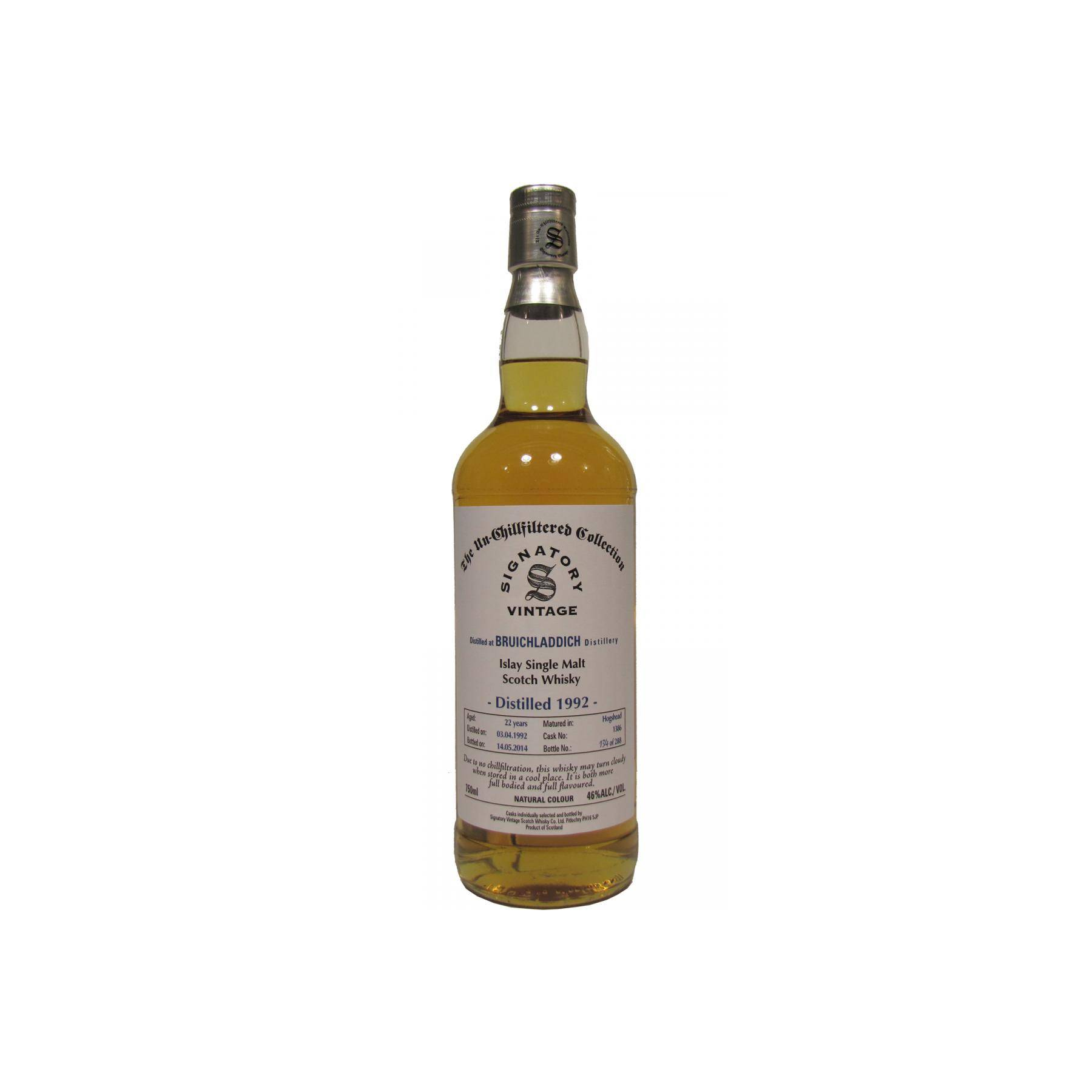 Bruichladdich The Un-Chillfiltered Collection 1992 22 Years Single Malt Whisky