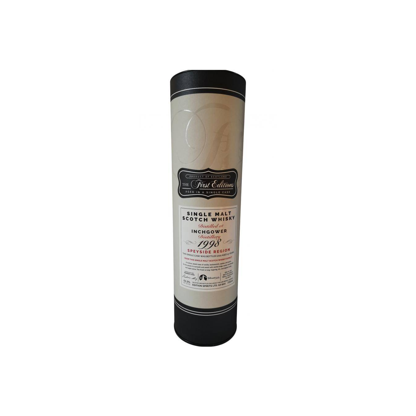 Inchgower The First Editions 1998 23 Years Single Malt Whisky 3