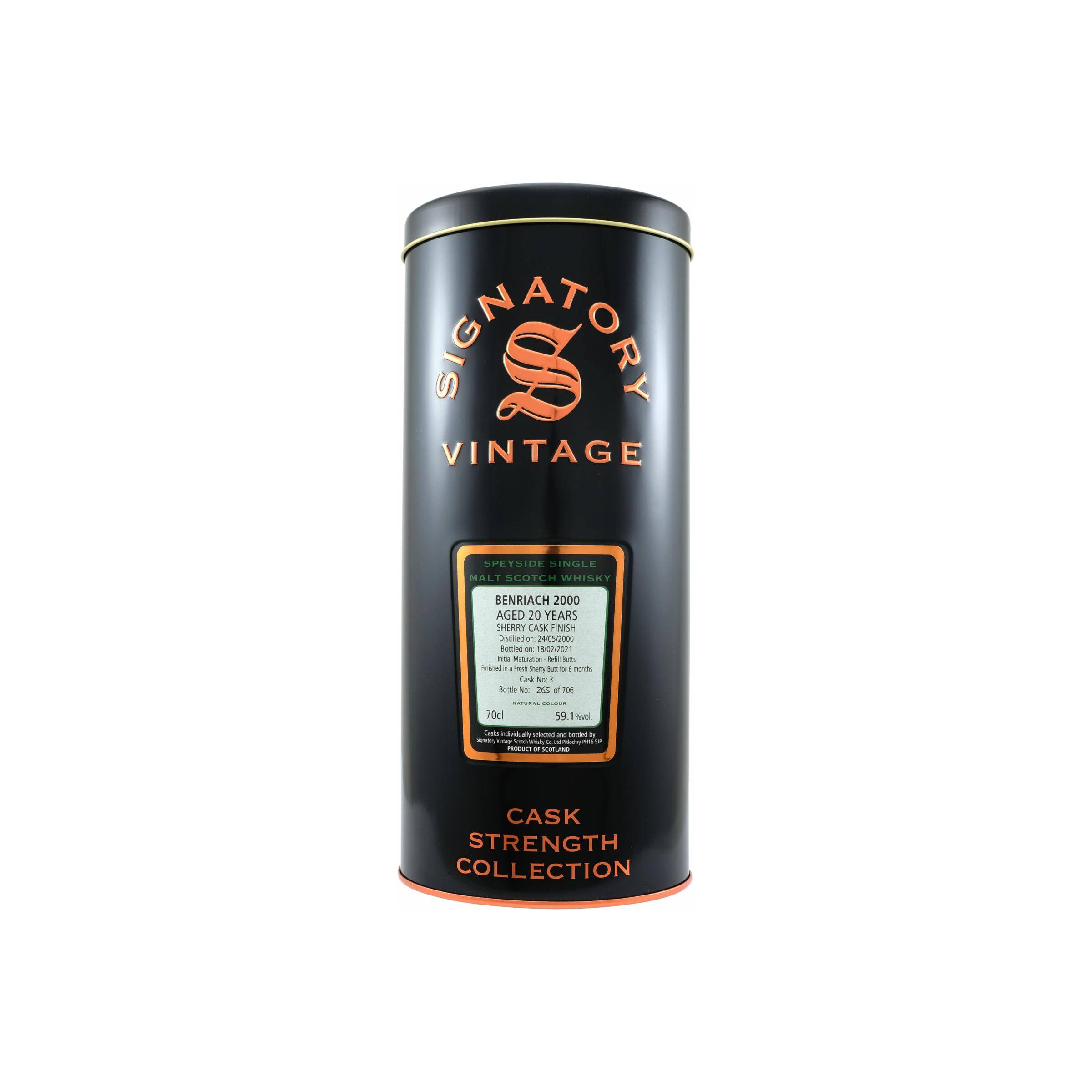 BenRiach Cask Strength Collection 2000 20 Years Single Malt Whisky 2