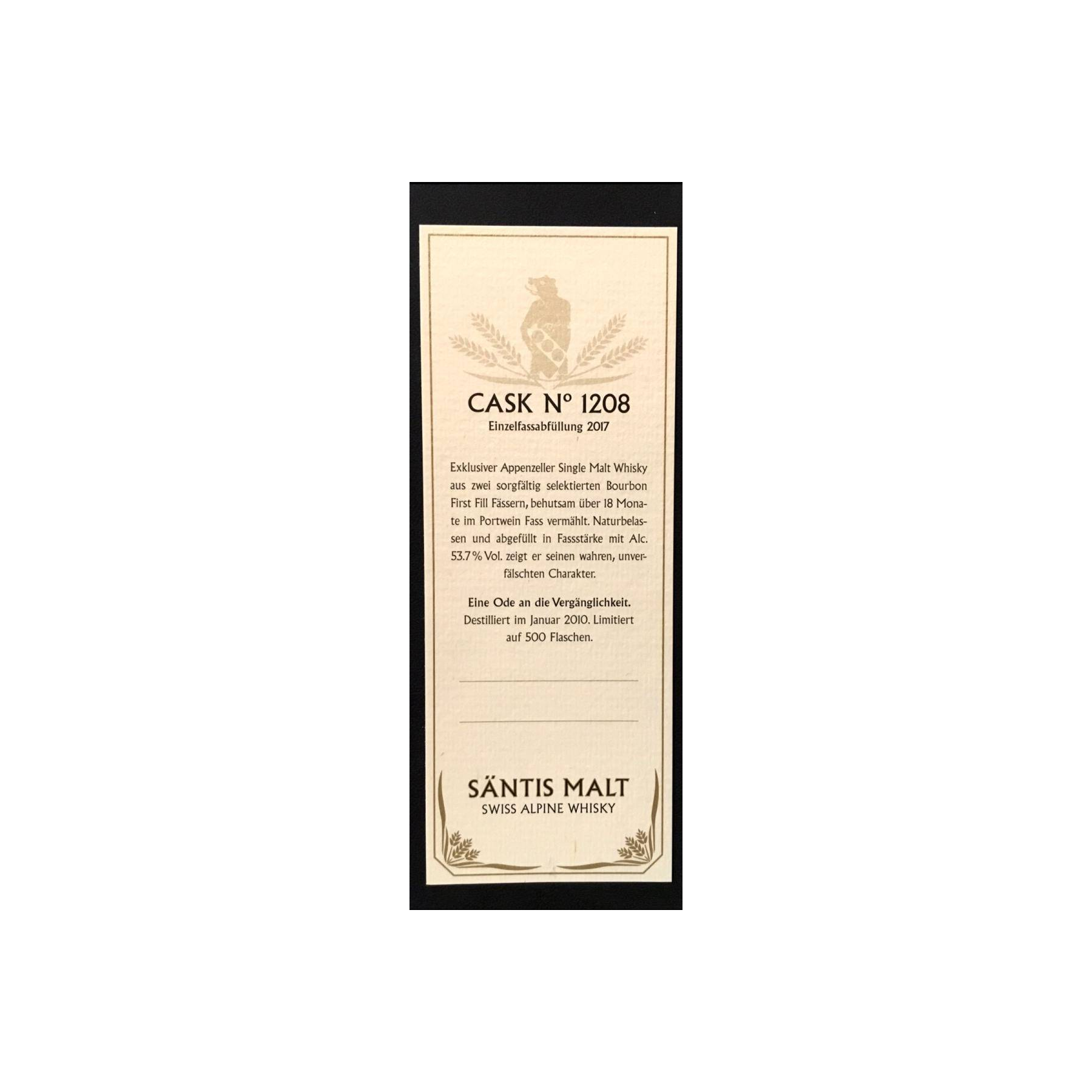 Säntis Malt Single Malt Whisky 3
