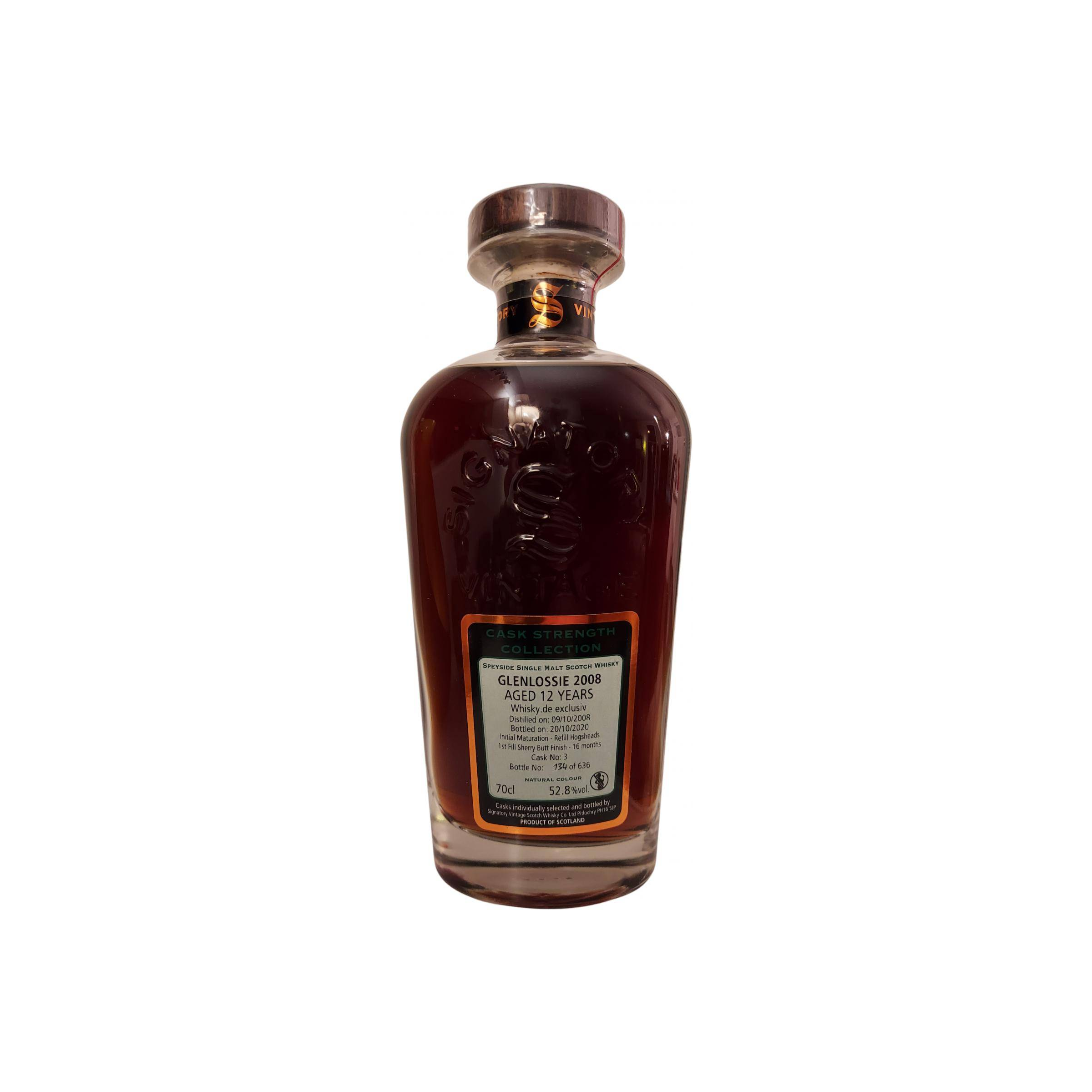 Glenlossie Cask Strength Collection 2008 12 Years Single Malt Whisky
