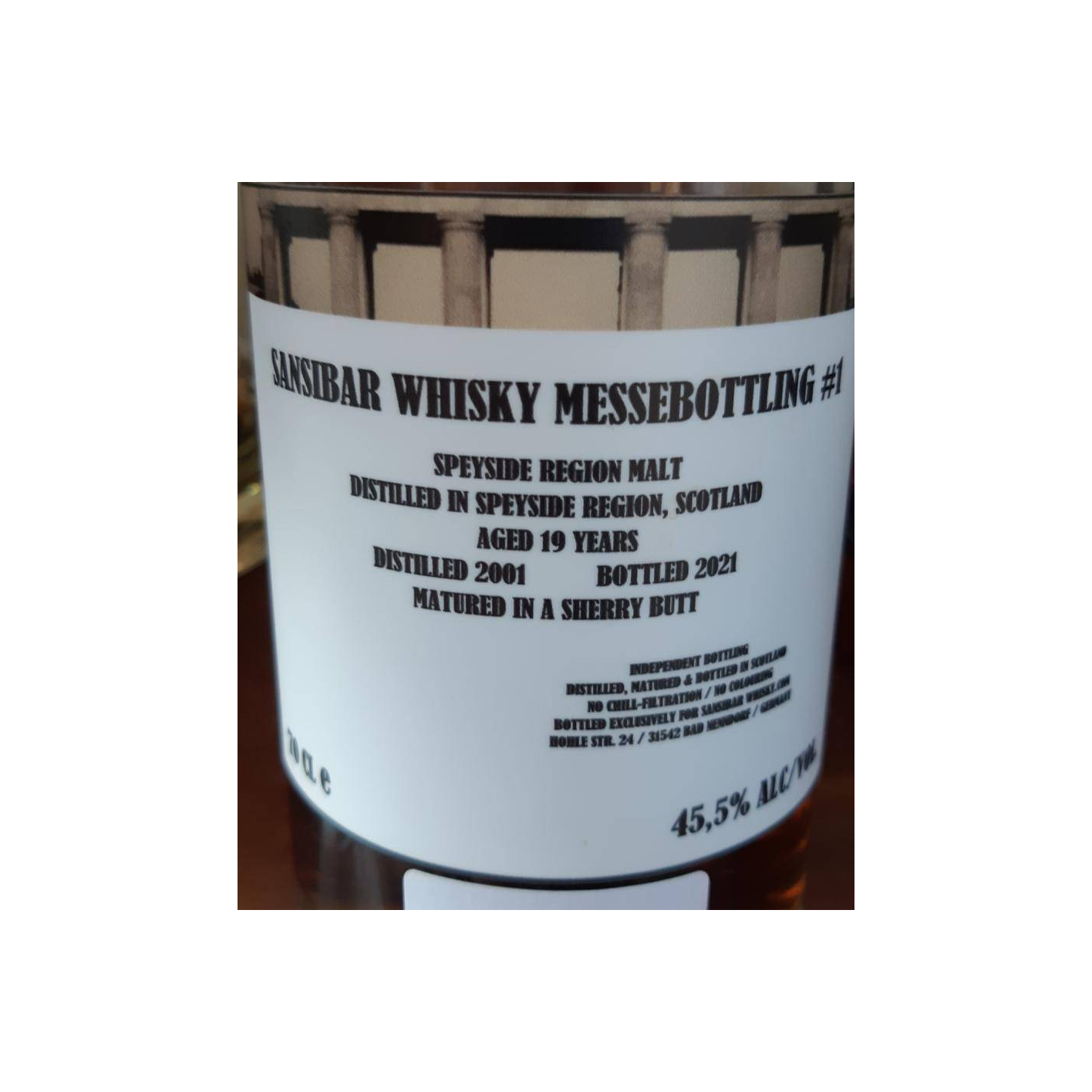 Speyside Region Malt 2001 Sb 3