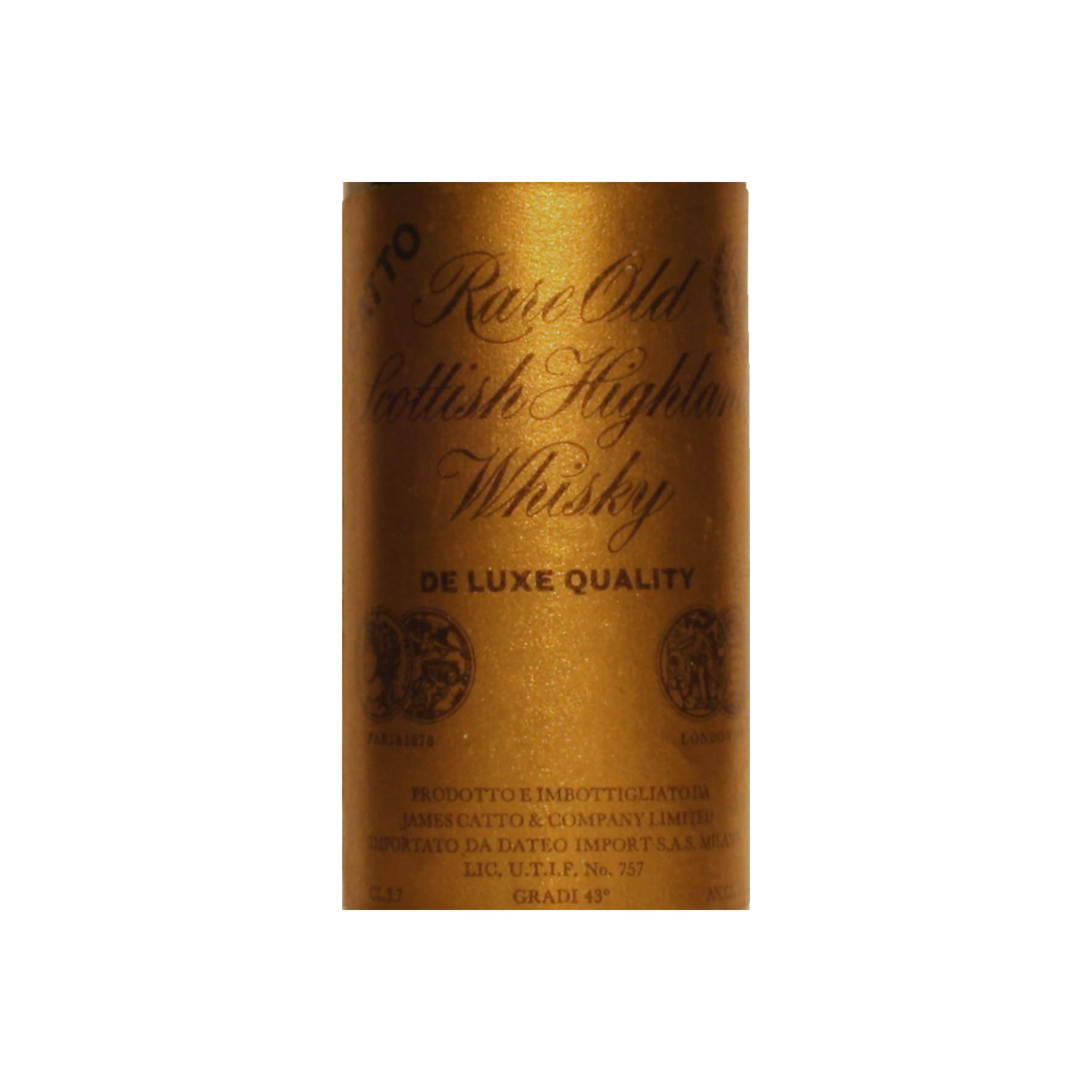 Catto Rare Old Scottish Highland Whisky 3