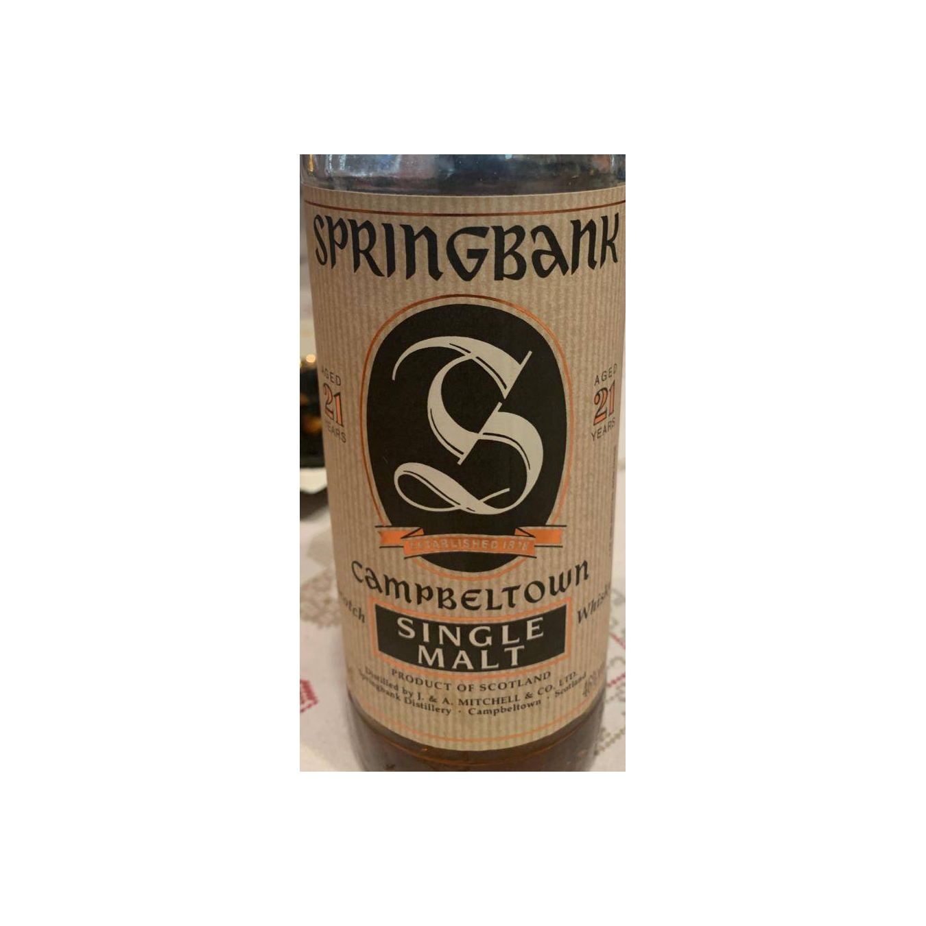 Springbank 21 Years Single Malt Whisky 2