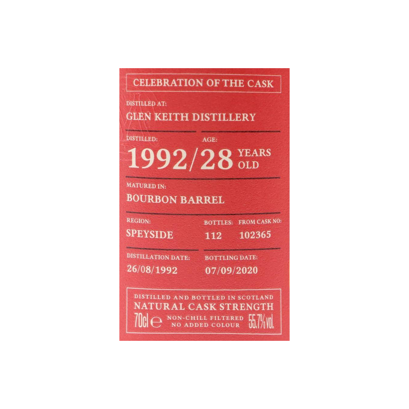 Glen Keith 1992 28 Years Single Malt Whisky 3