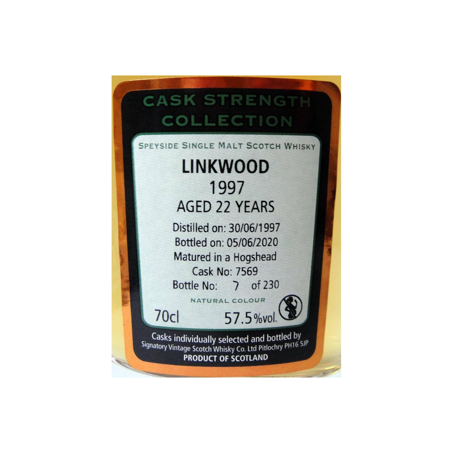 Linkwood Cask Strength Collection 1997 22 Years Single Malt Whisky 3