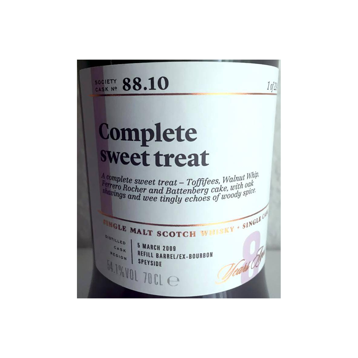 The Scotch Malt Whisky Society 2009 8 Years Single Malt Whisky 2