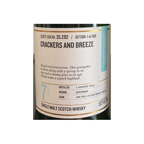 The Scotch Malt Whisky Society 2013 7 Years Single Malt Whisky