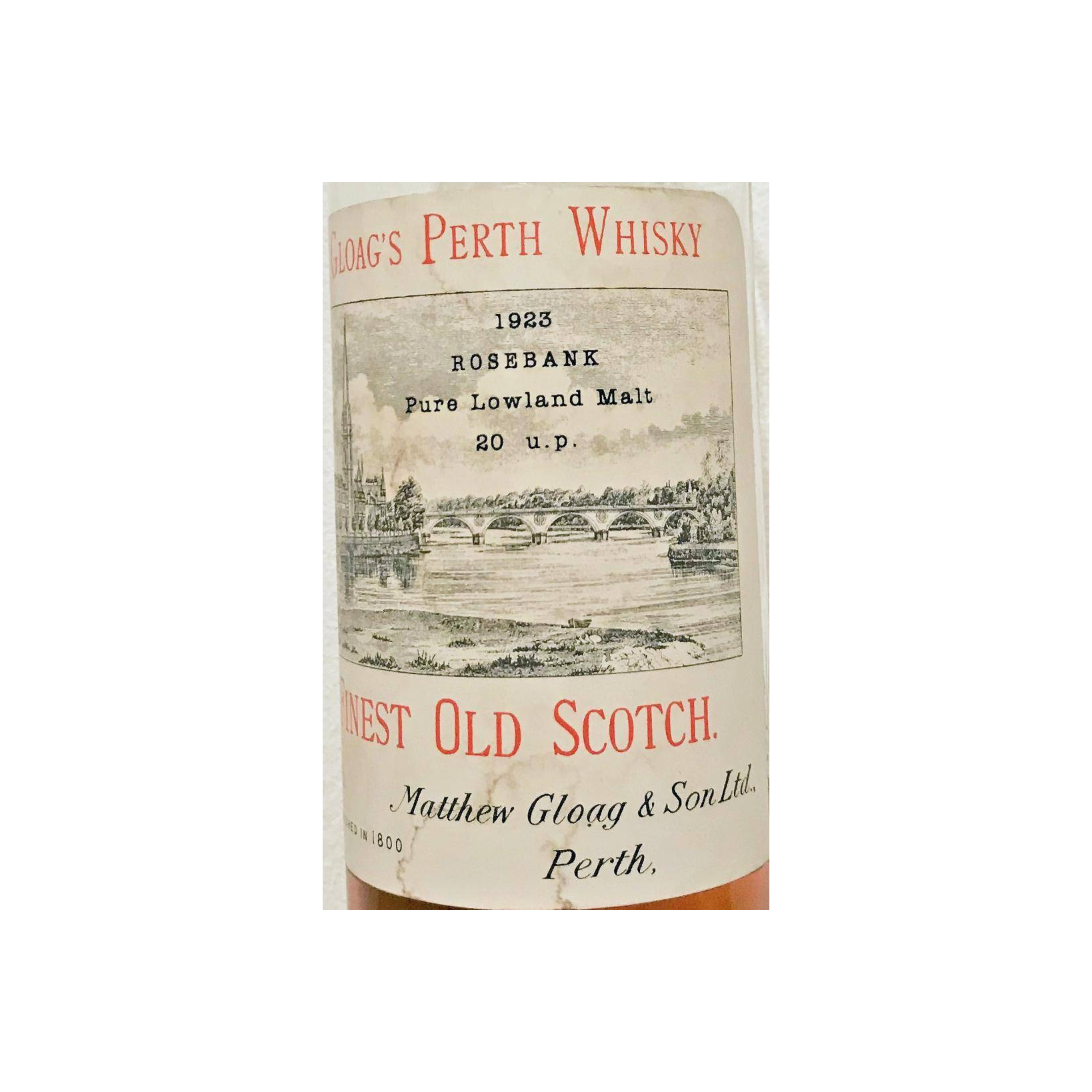 Gloag's Perth Whisky 1923 MG&S
