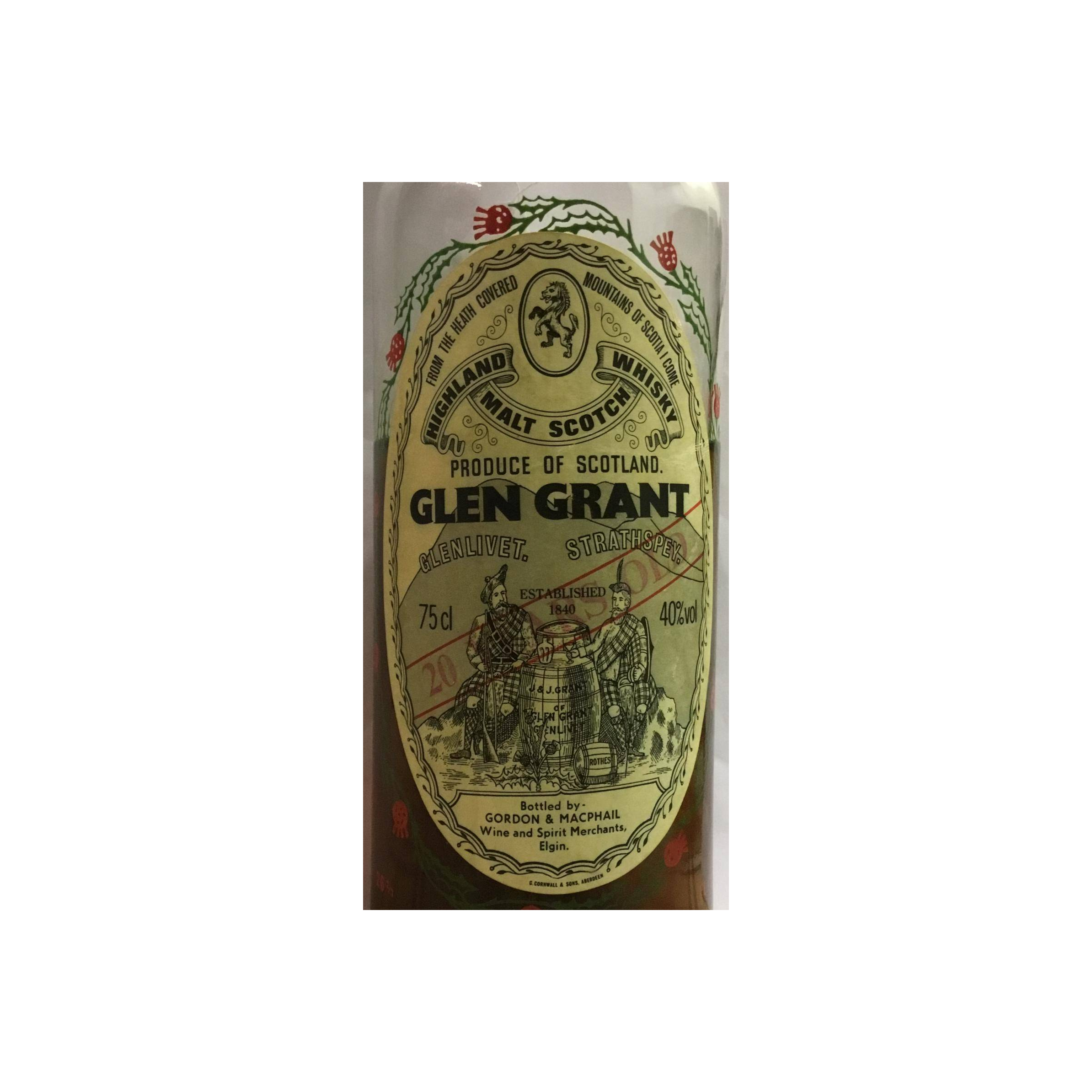 Glen Grant 20 Years Single Malt Whisky