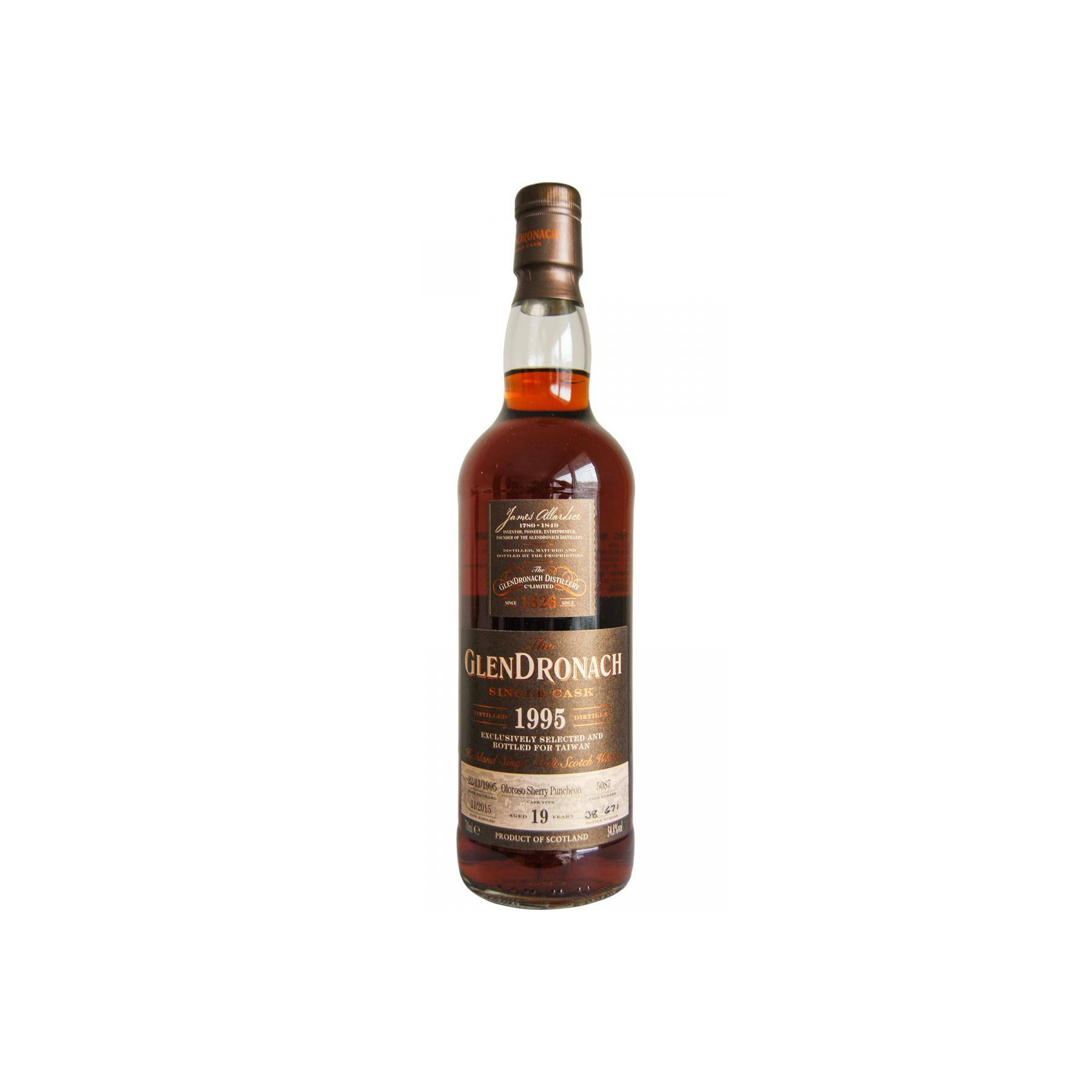GlenDronach Single Cask 1995 19 Years Single Malt Whisky