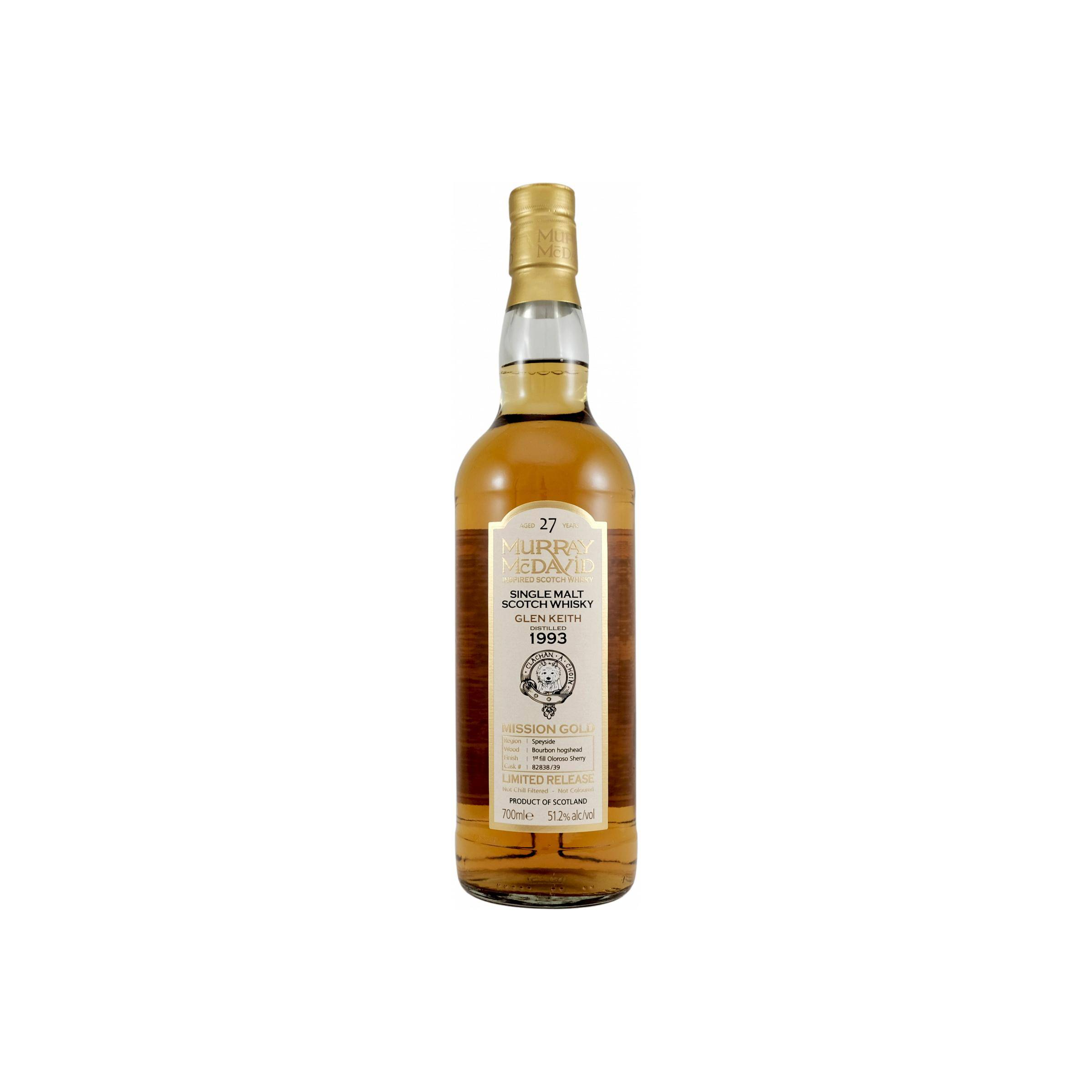 Glen Keith 1993 27 Years Single Malt Whisky