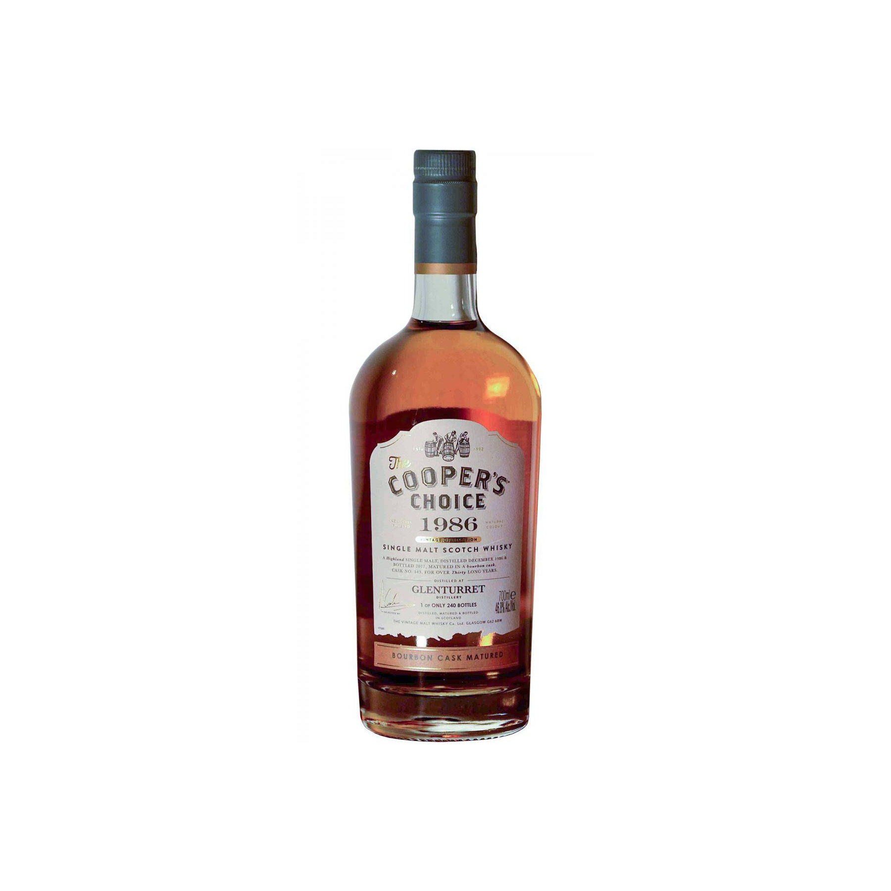 The Glenturret The Cooper's Choice 1986 30 Years Single Malt Whisky