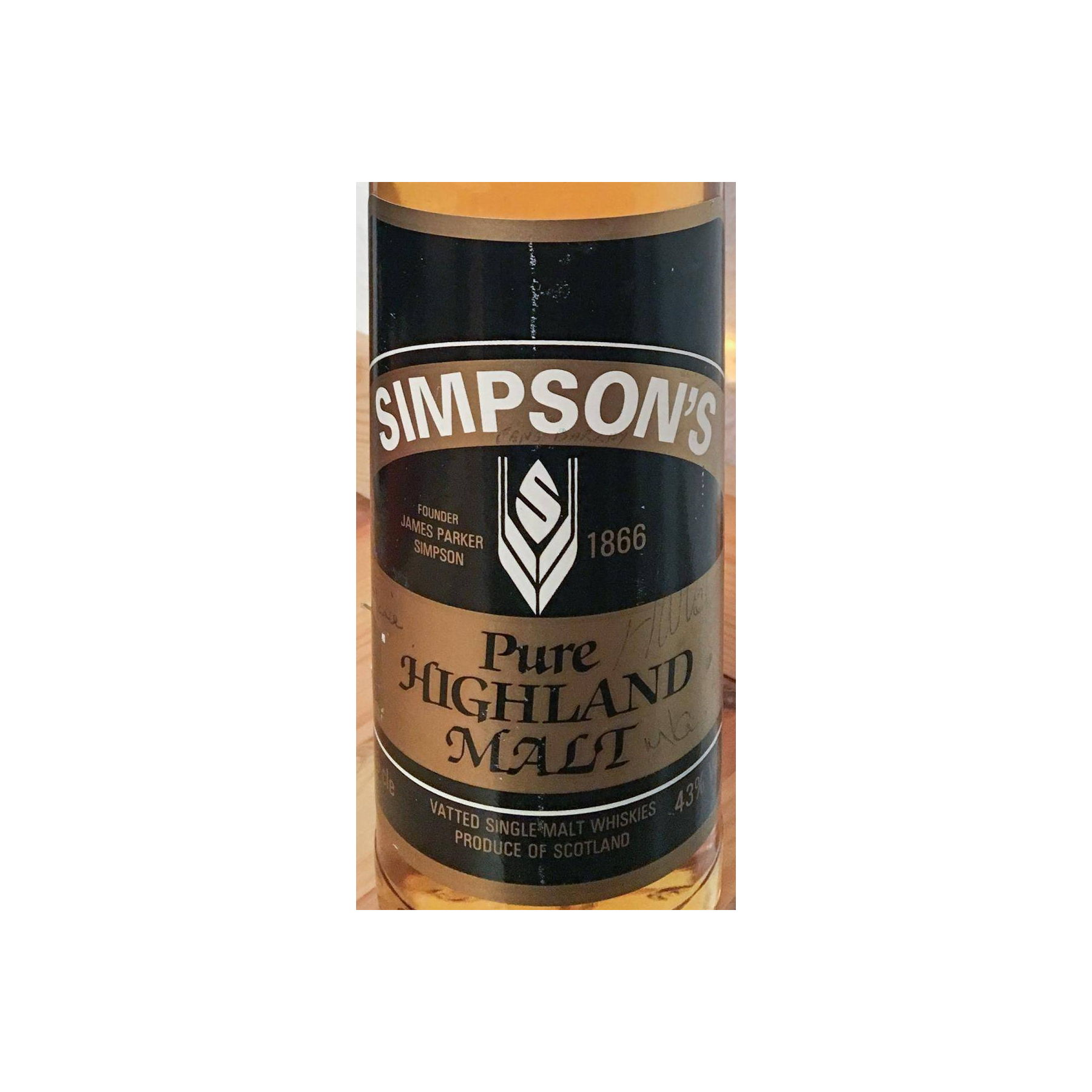 Simpson's Pure Highland Malt