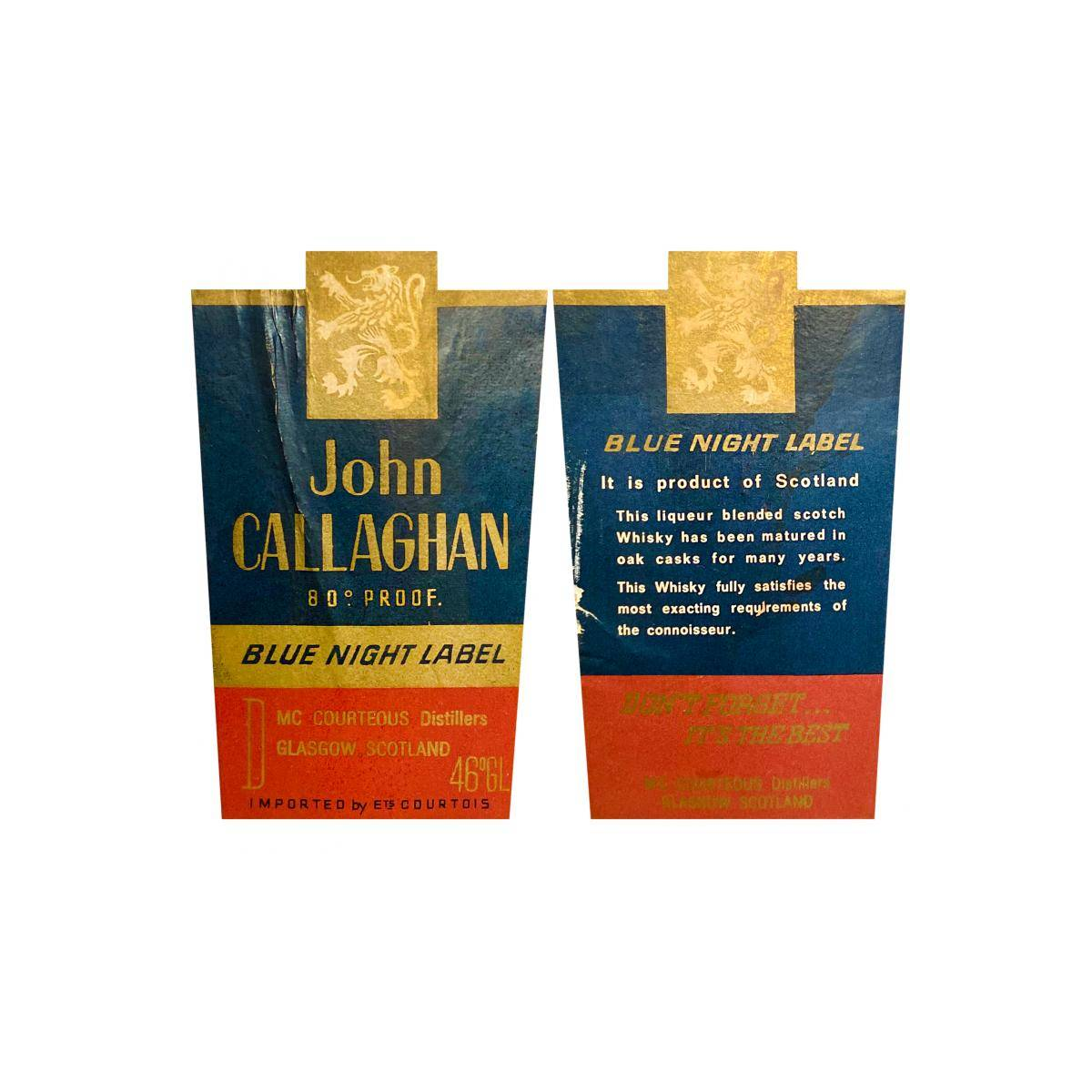 John Callaghan Blue Night Label 3