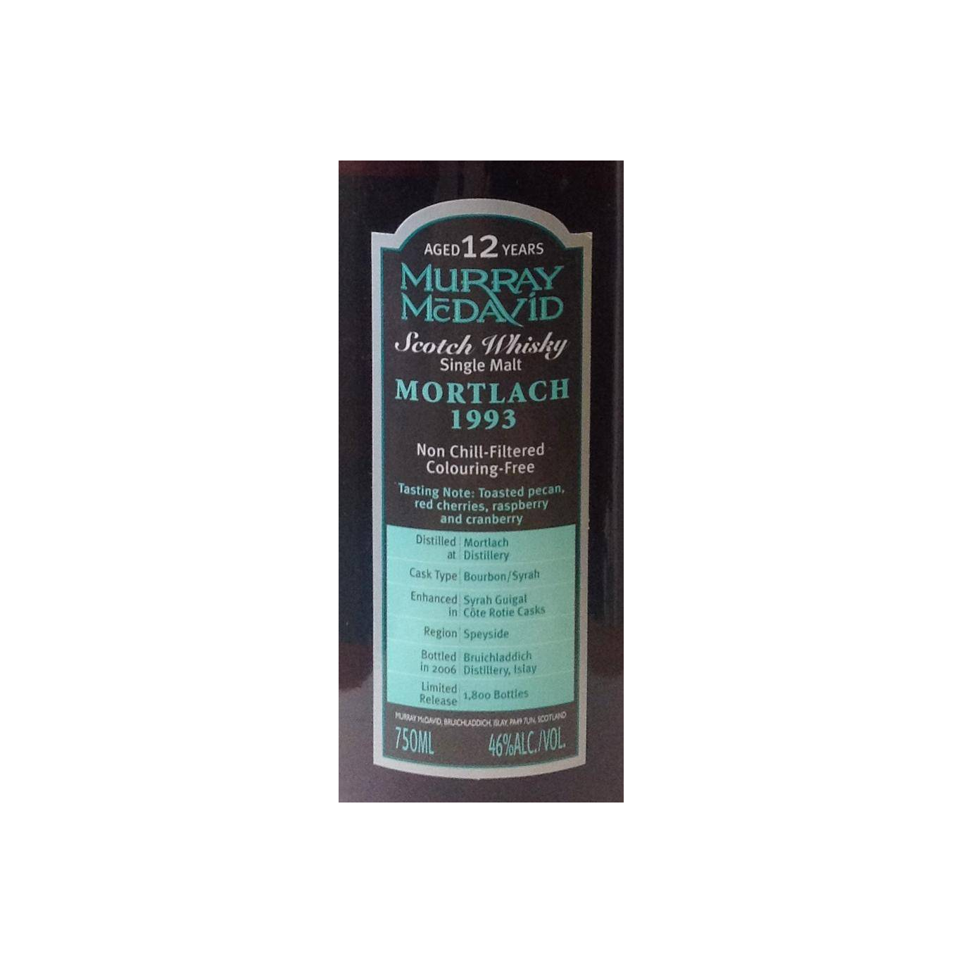 Mortlach 1993 12 Years Single Malt Whisky 2