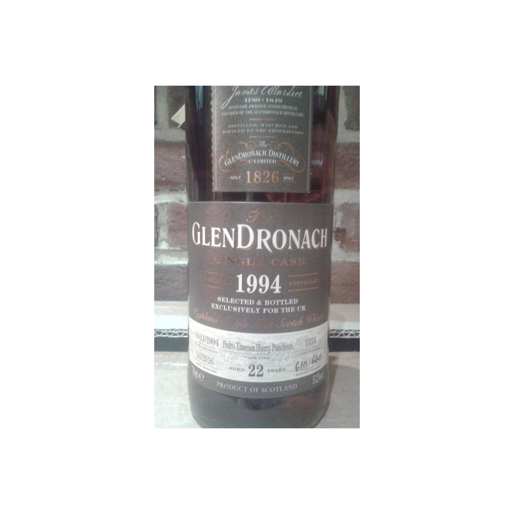GlenDronach Single Cask 1994 22 Years Single Malt Whisky 2