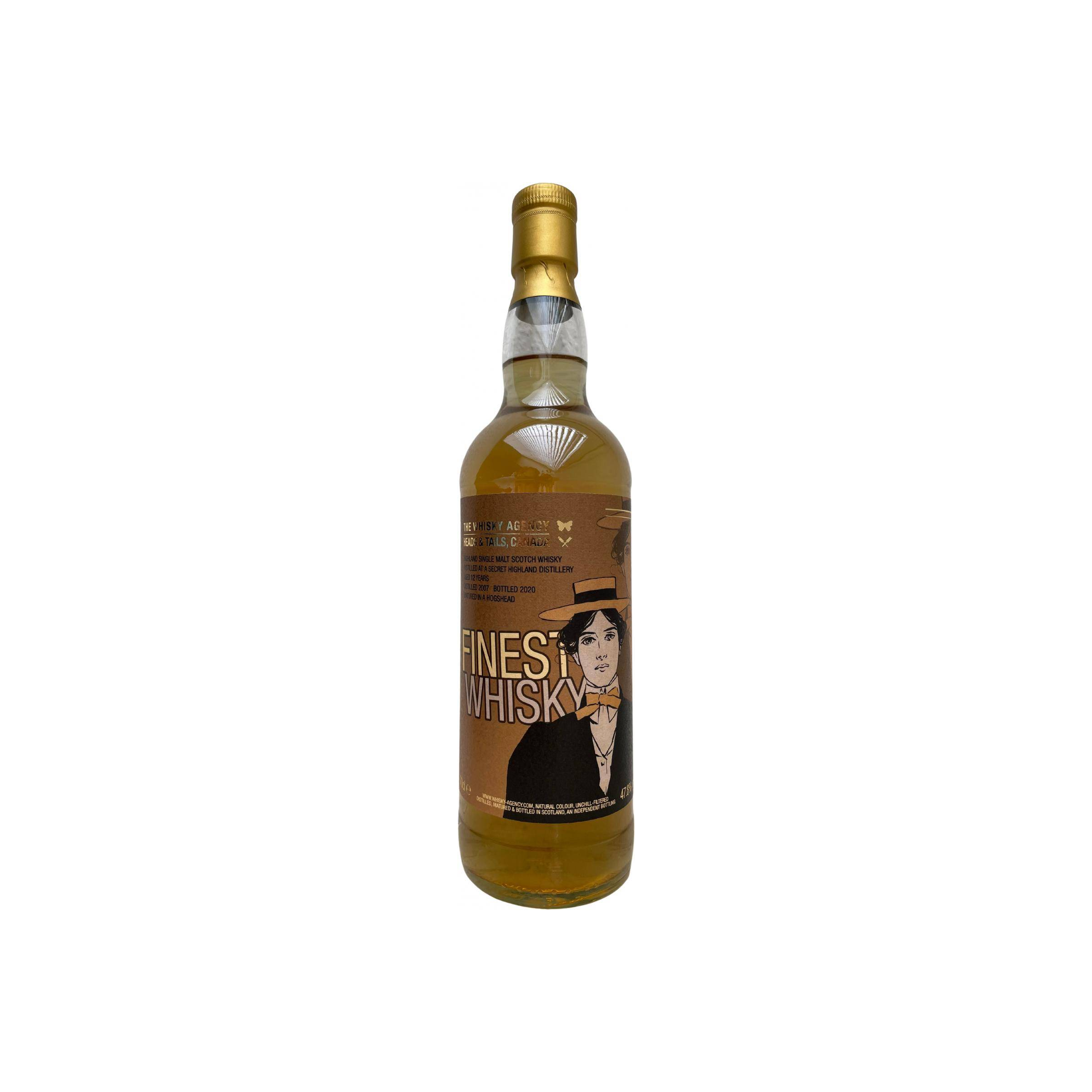 The Whisky Agency 2007 12 Years Single Malt Whisky