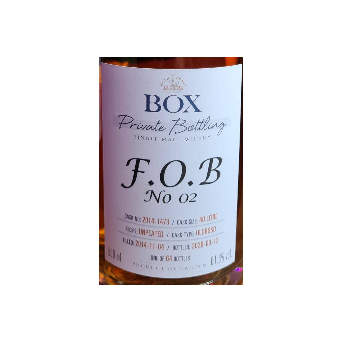 Compass Box Private Bottling 2014 5 Years Single Malt Whisky
