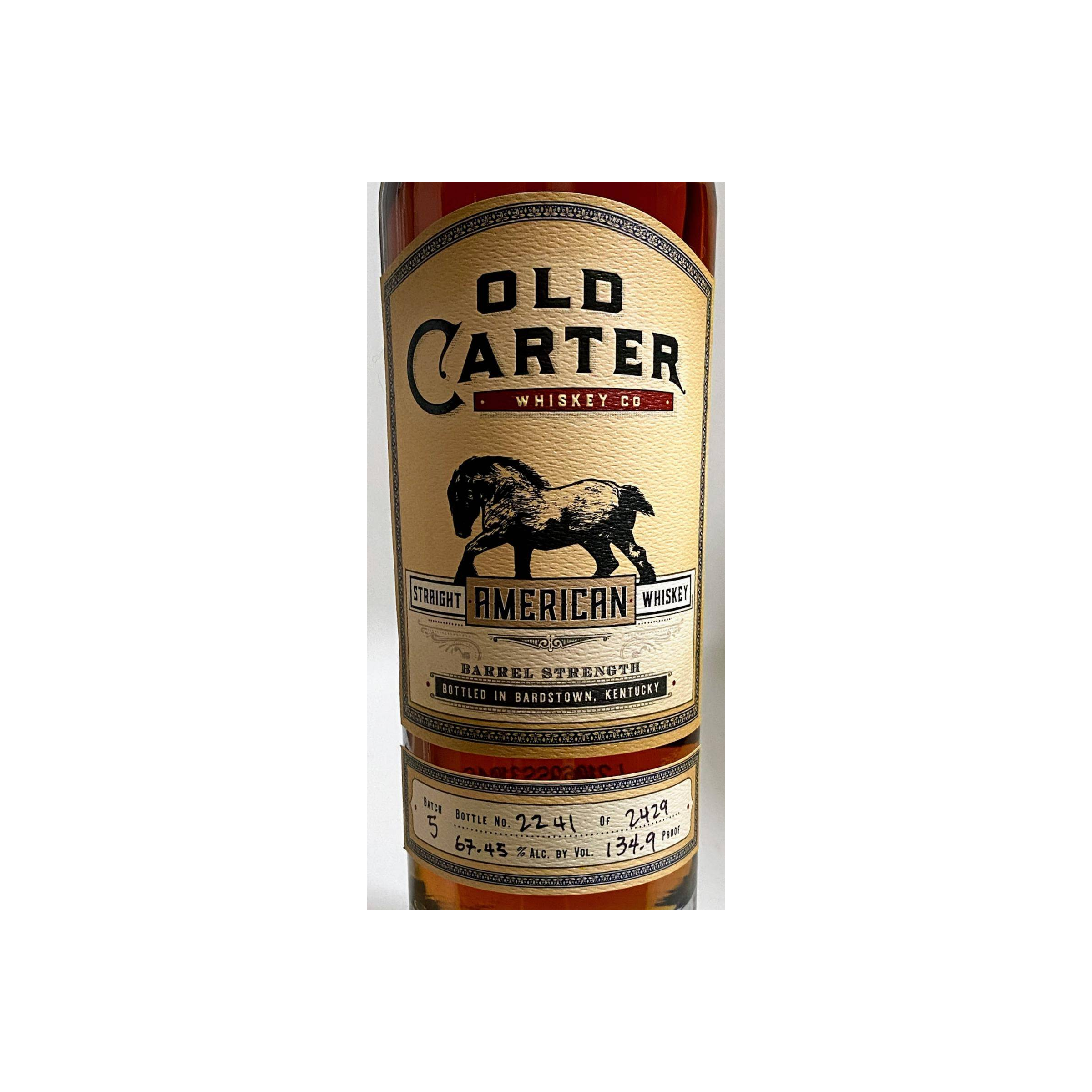 Old Carter Straight American Whiskey 2