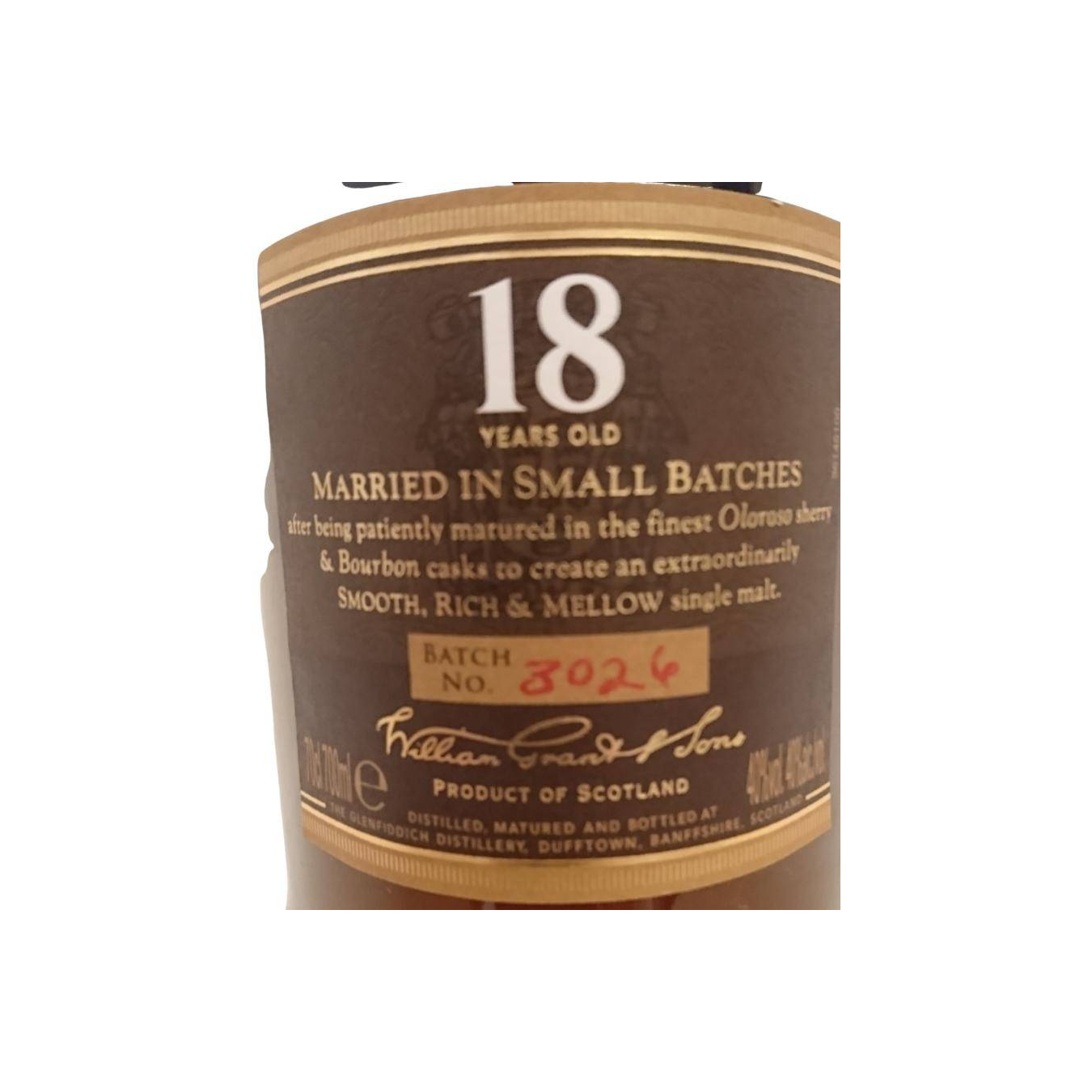 Glenfiddich Small Batch 1988 18 Years Single Malt Whisky 3