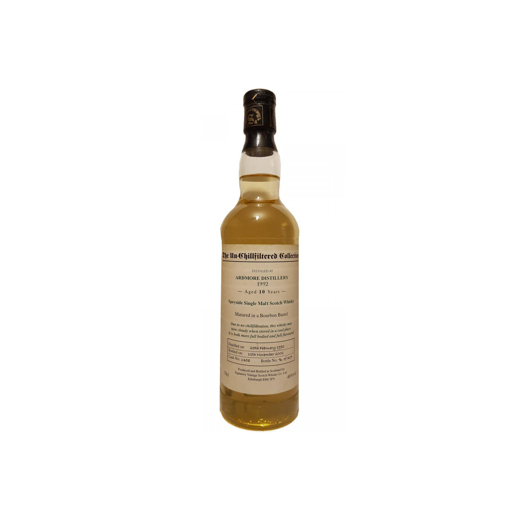 Ardmore The Un-Chillfiltered Collection 1992 10 Years Single Malt Whisky