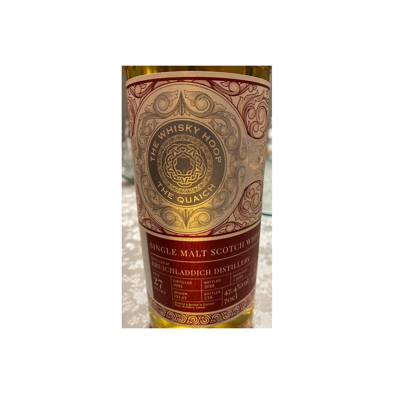 Bruichladdich 1992 27 Years Single Malt Whisky