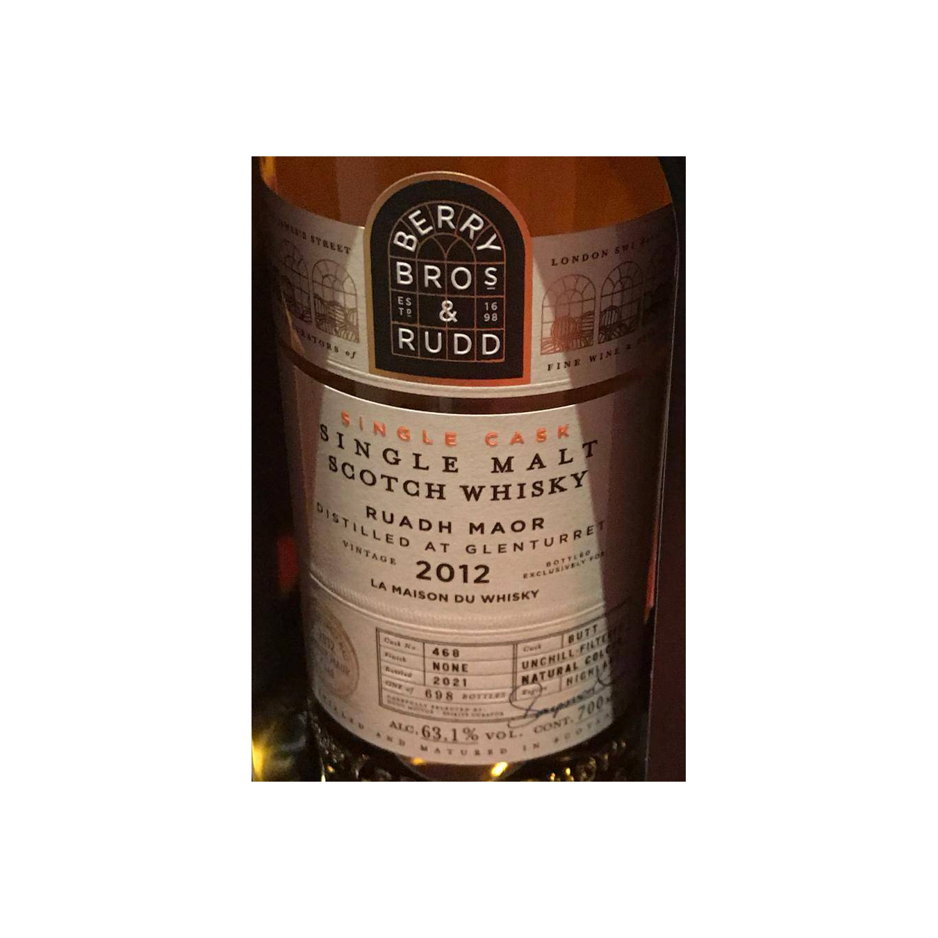 The Glenturret Single Cask 2012 8 Years Single Malt Whisky