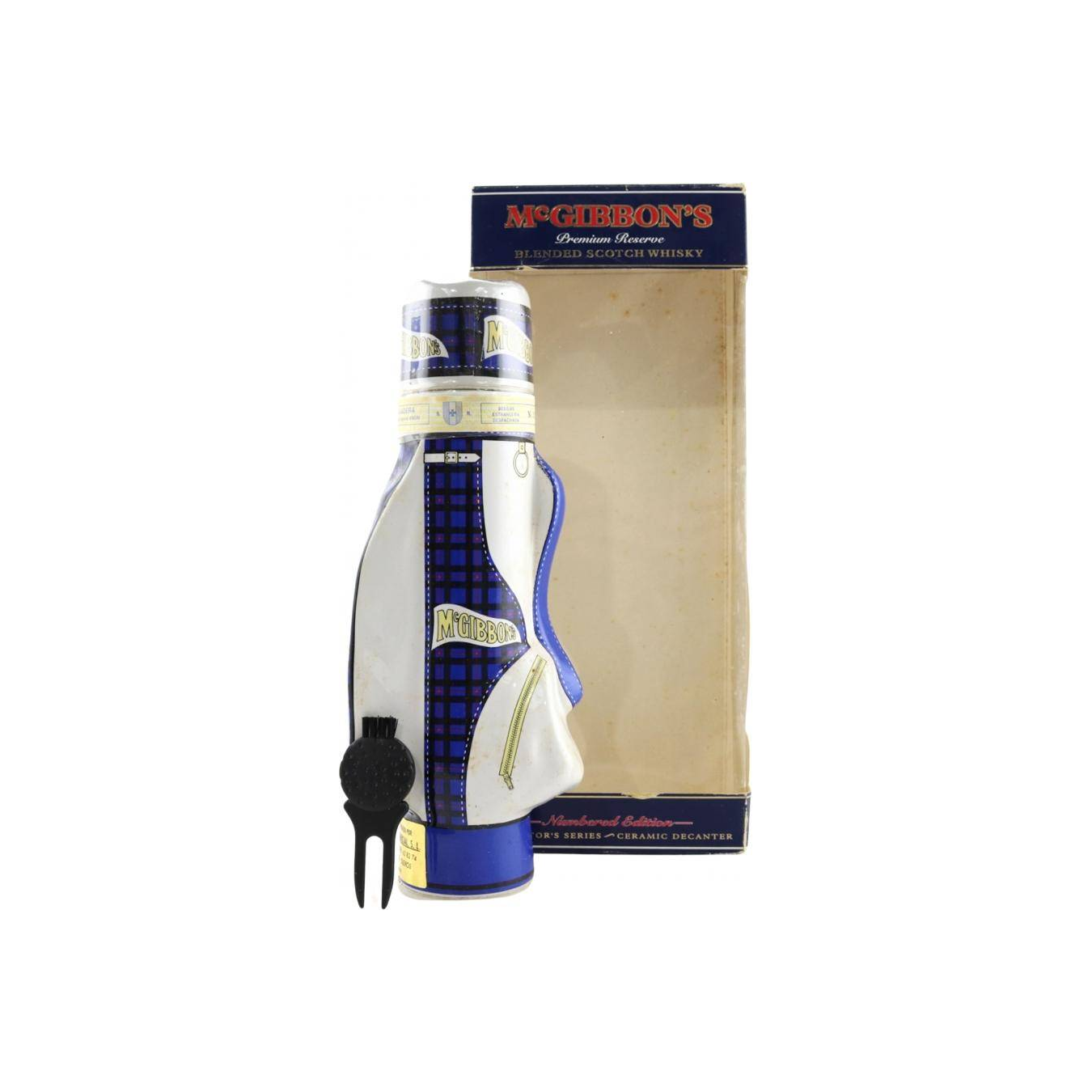 McGibbon's Golf Bag Decanter Tartan Elliot
