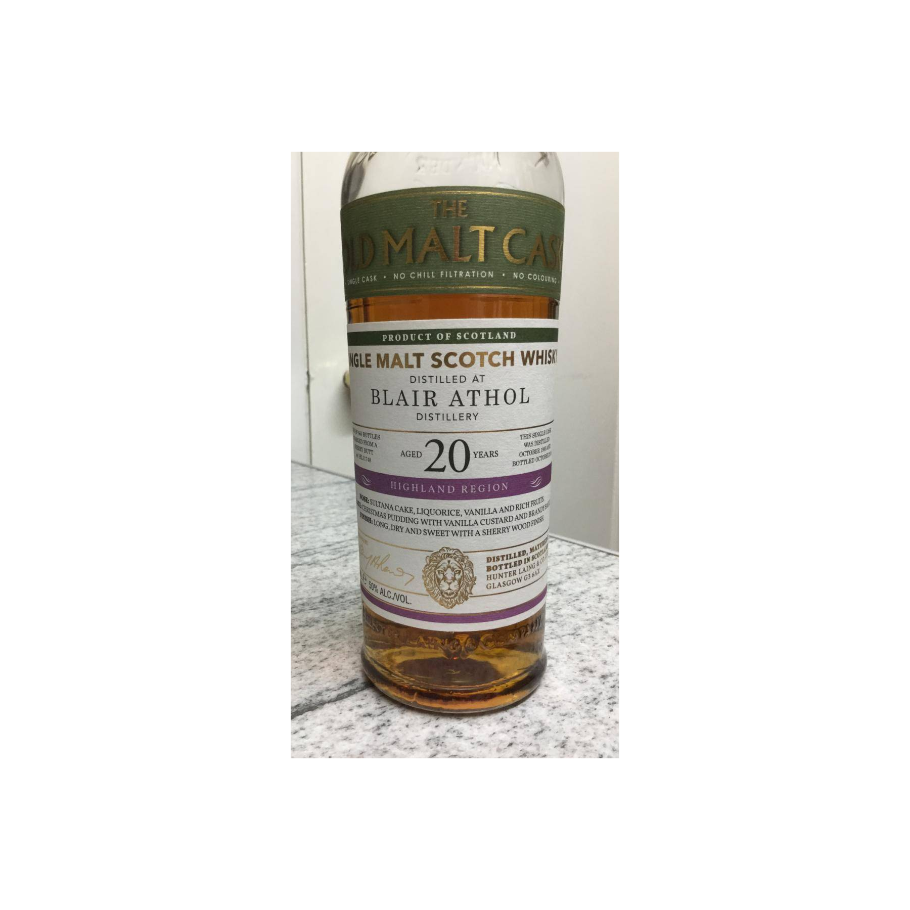 Blair Athol Old Malt Cask 1995 20 Years Single Malt Whisky