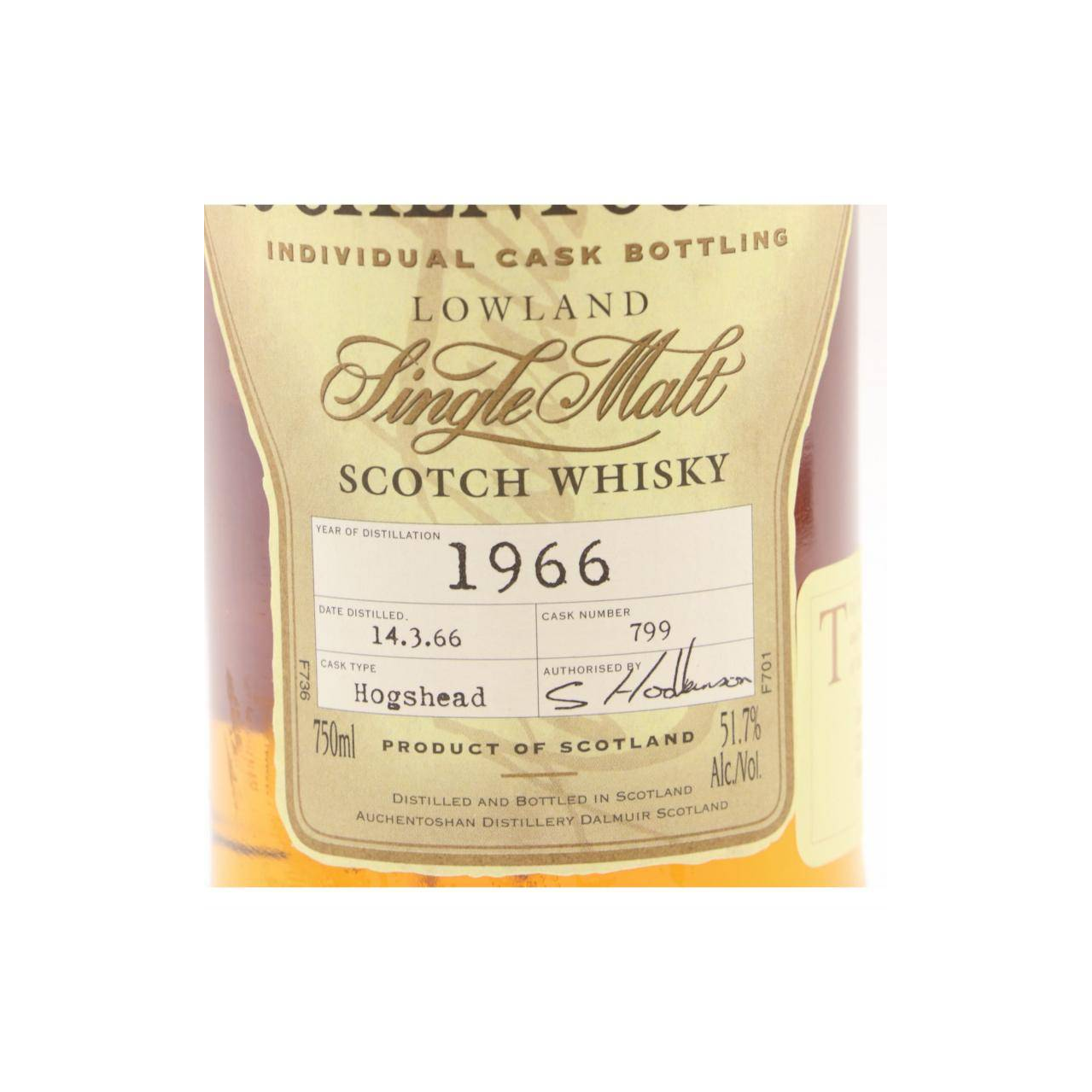 Auchentoshan Individual Cask Bottling 1966 31 Years Single Malt Whisky 3