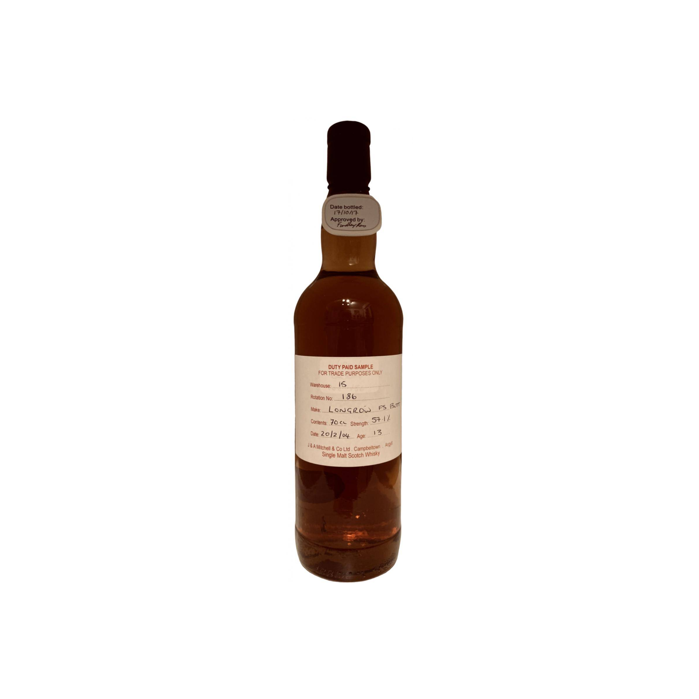 Longrow Duty Paid Sample - For Trade Purposes Only 2004 13 Years Single Malt Whisky