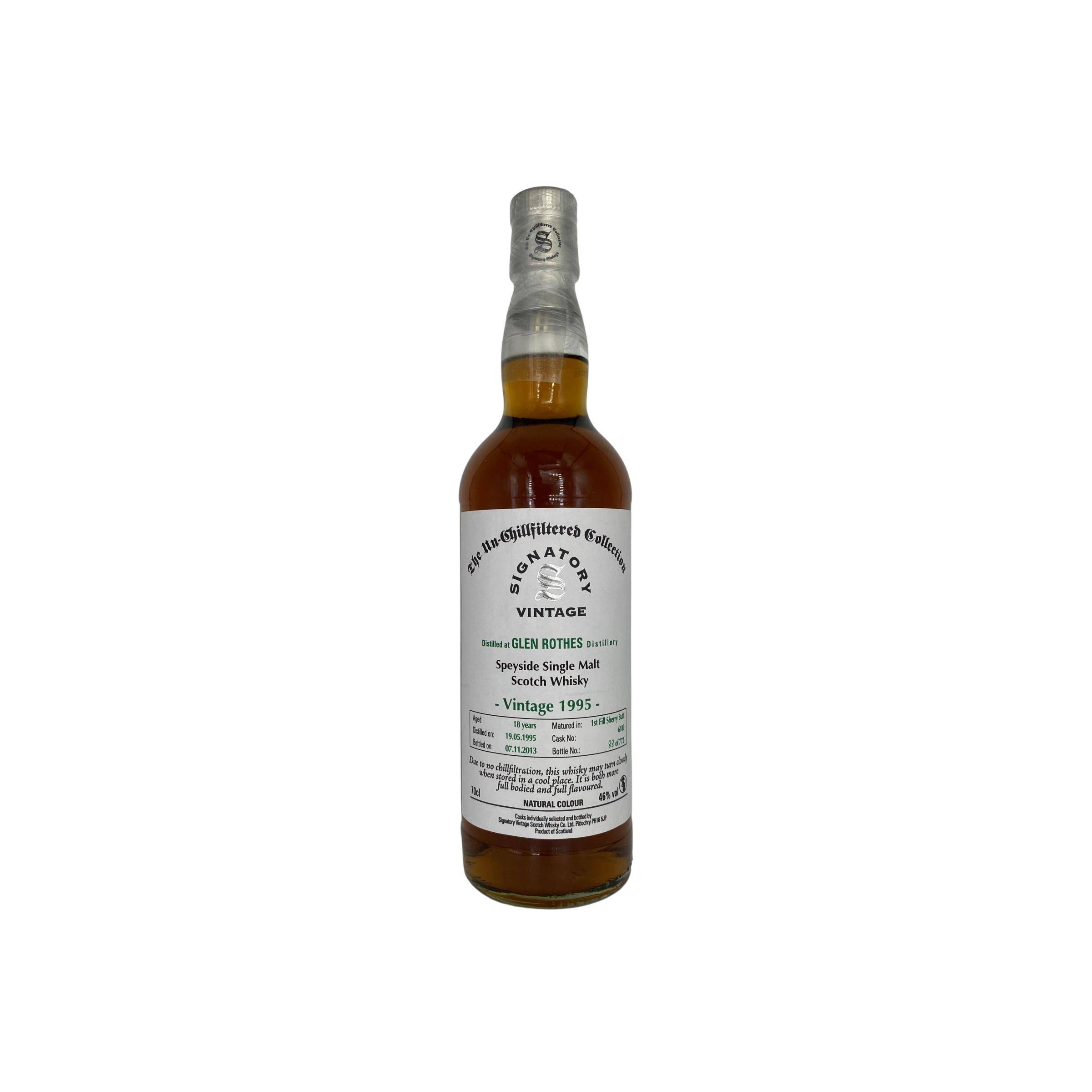The Glenrothes The Un-Chillfiltered Collection 1995 18 Years Single Malt Whisky
