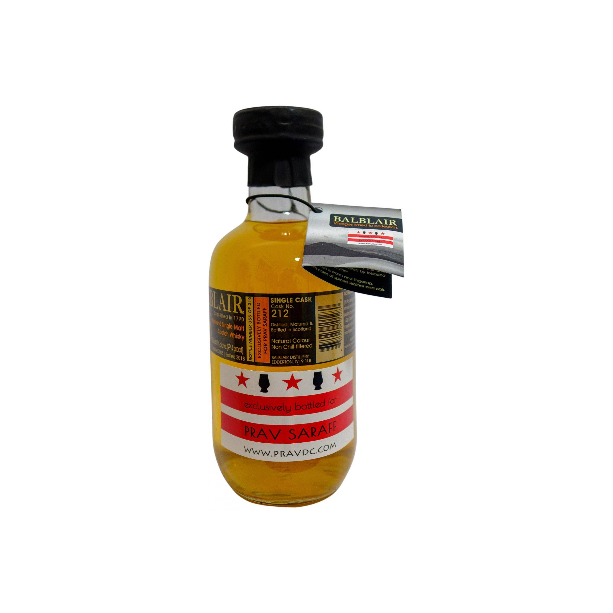 Balblair Single Cask 2005 13 Years Single Malt Whisky 2