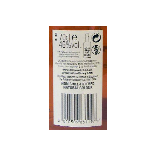 Old Pulteney 1990 26 Years Single Malt Whisky 3