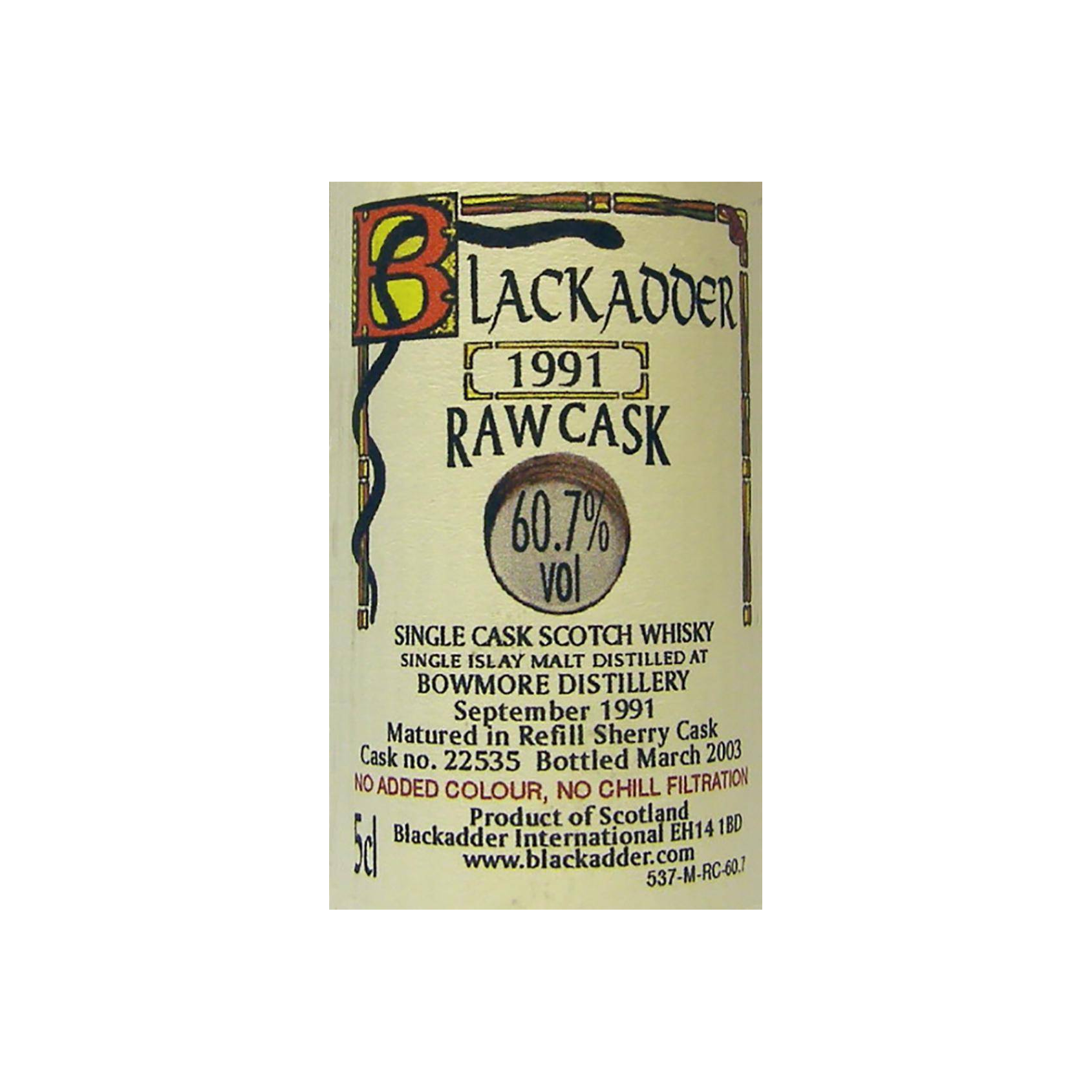 Bowmore Raw Cask 1991 11 Years Single Malt Whisky 3
