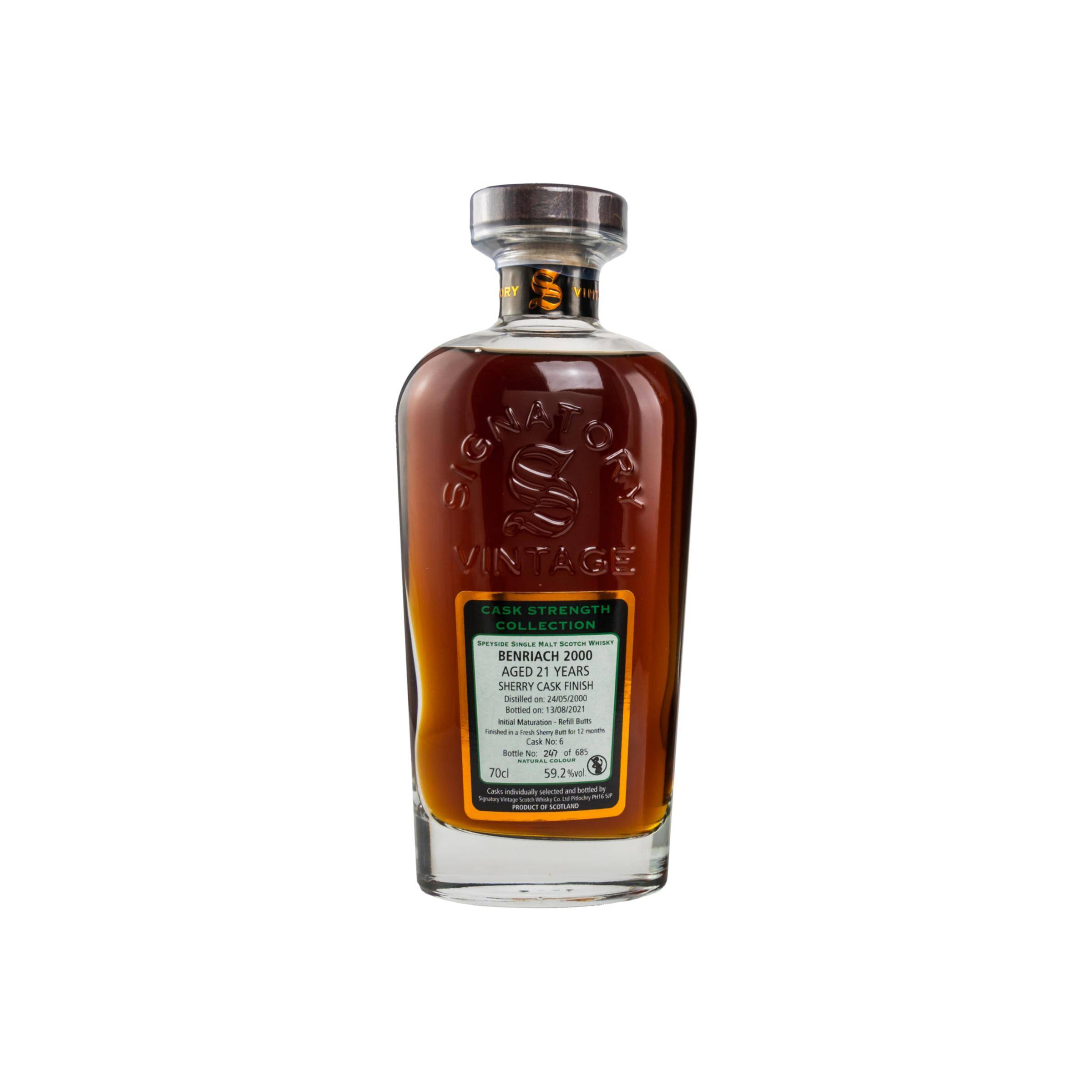 BenRiach Cask Strength Collection 2000 21 Years Single Malt Whisky