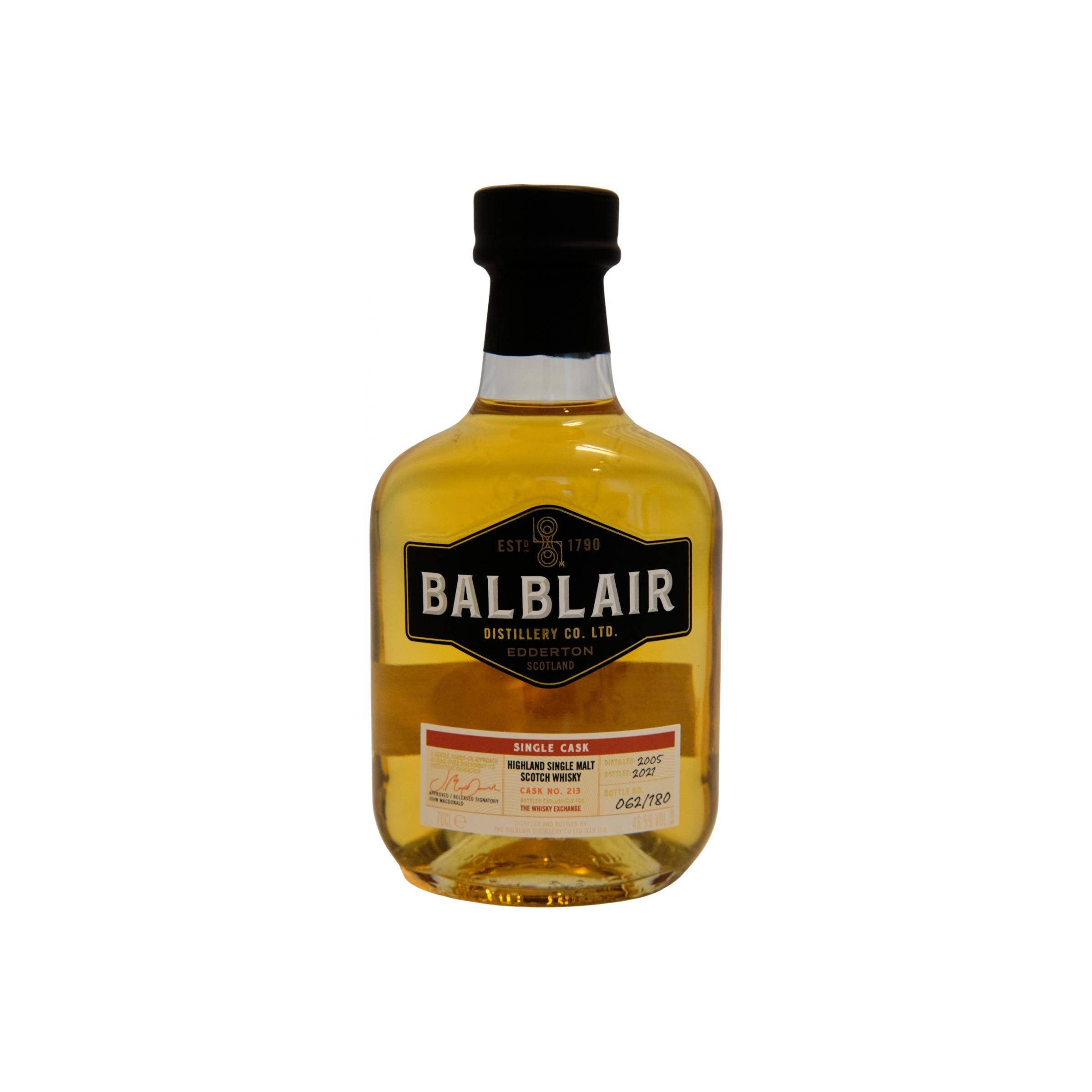 Balblair Single Cask 2005 16 Years Single Malt Whisky