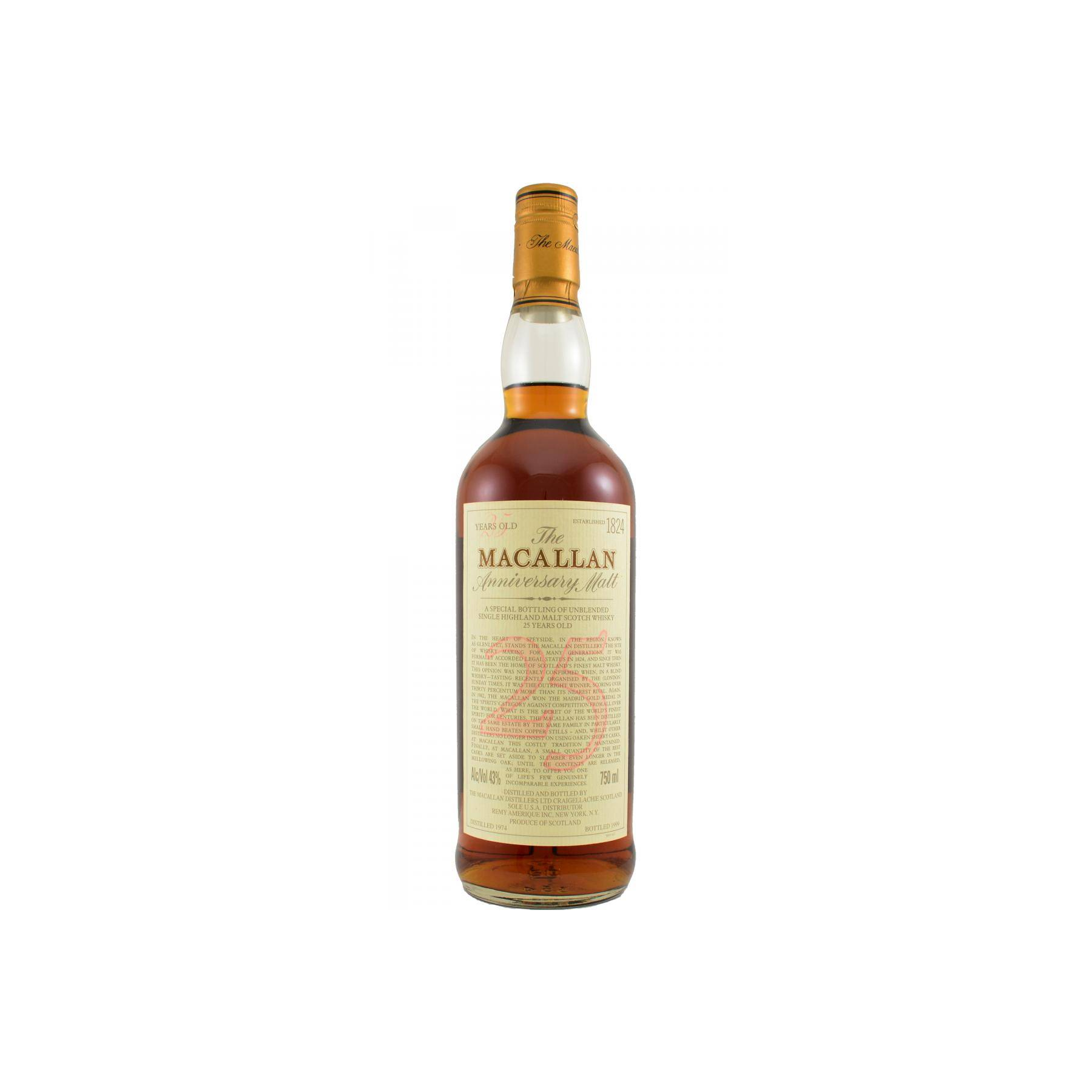 The Macallan 1974 25 Years Single Malt Whisky