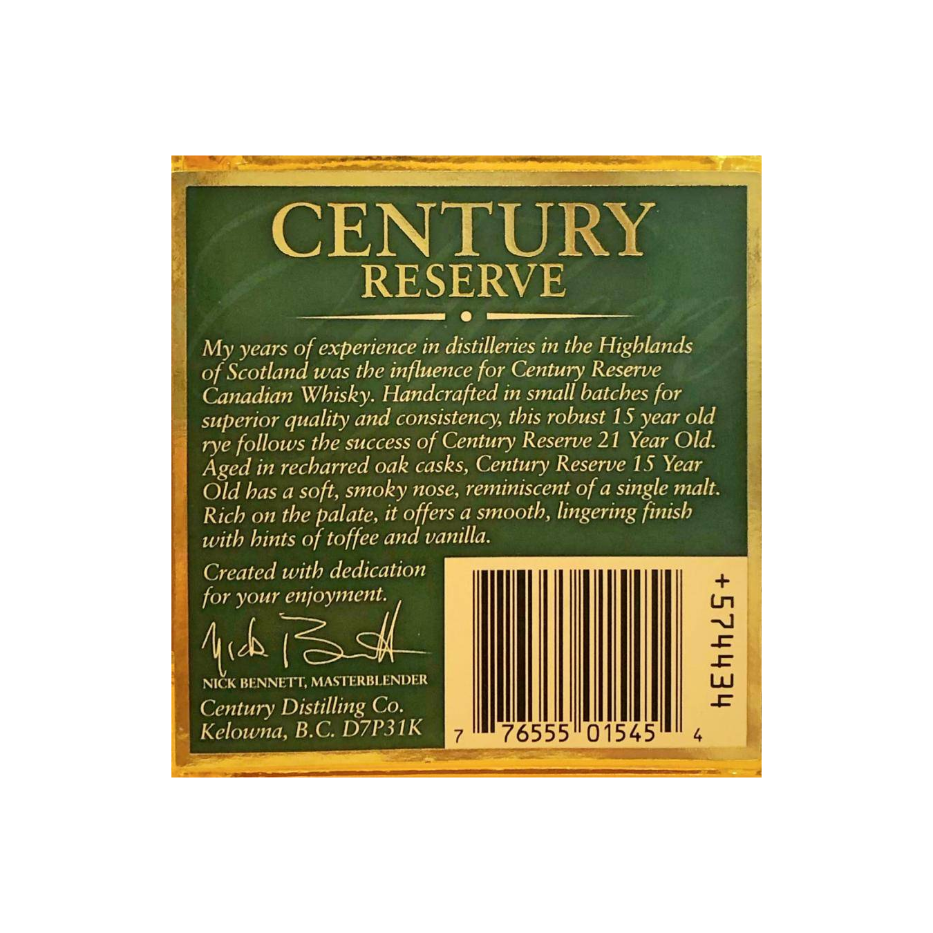 Century Reserve 1986