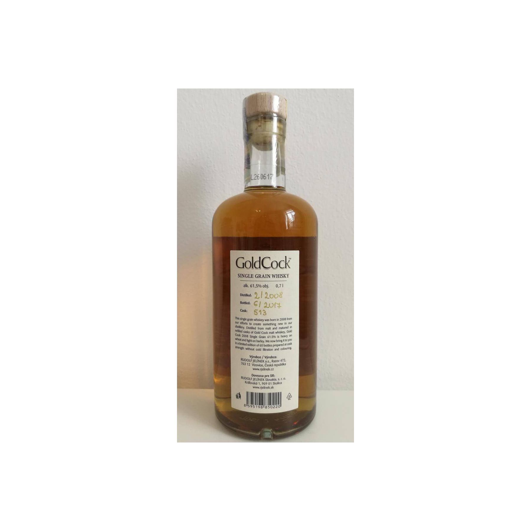 Gold Cock Individual Cask Bottling 2008 9 Years Single Grain Whisky 2