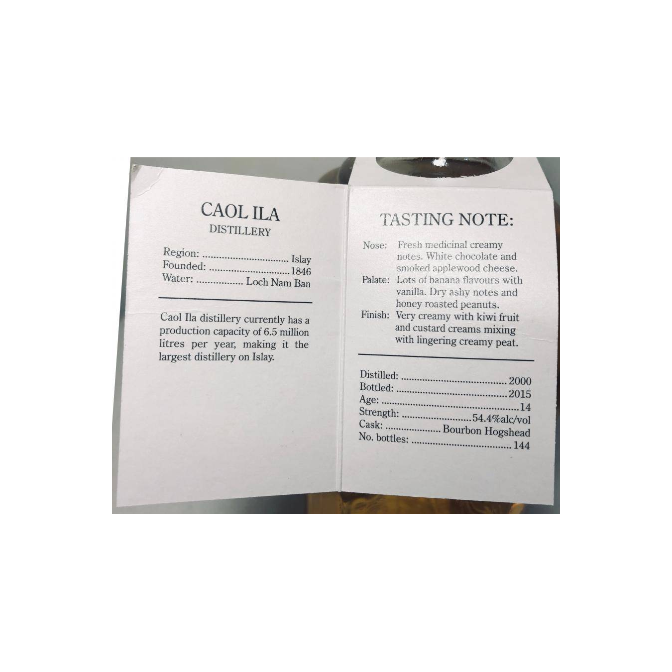 Caol Ila Small Batch 2000 14 Years Single Malt Whisky 2
