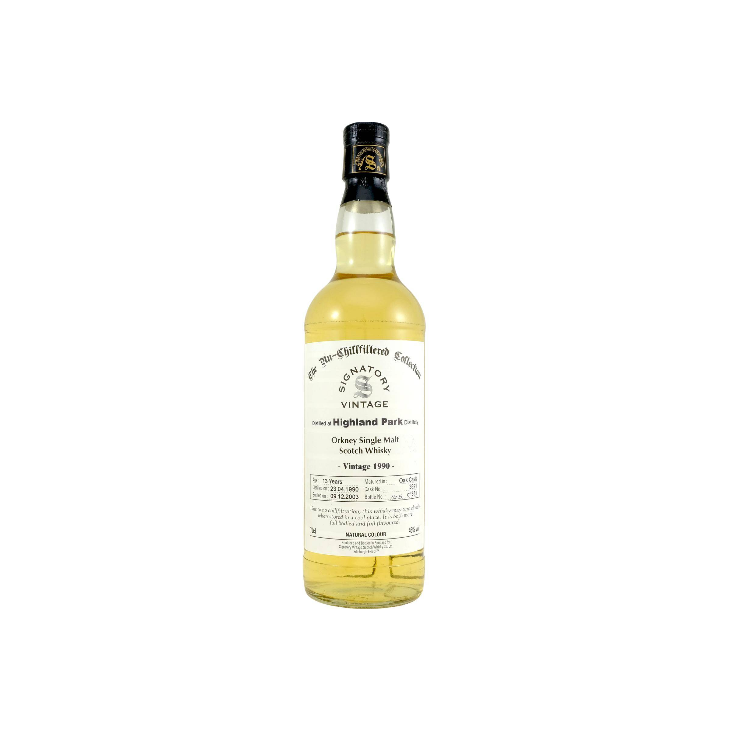 Highland Park The Un-Chillfiltered Collection 1990 13 Years Single Malt Whisky