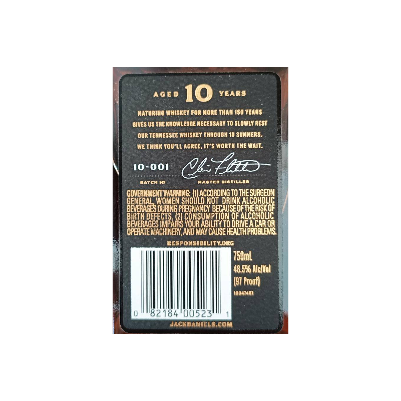 Jack Daniel's 2010 10 Years Tennessee Whisky  3
