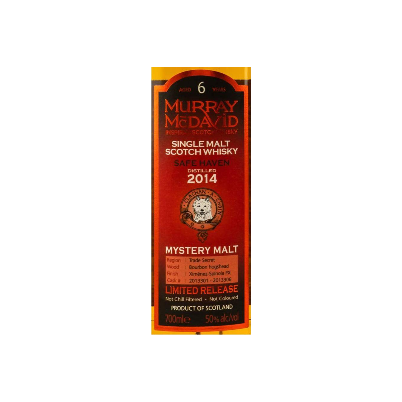 Murray McDavid 2014 6 Years Single Malt Whisky 3