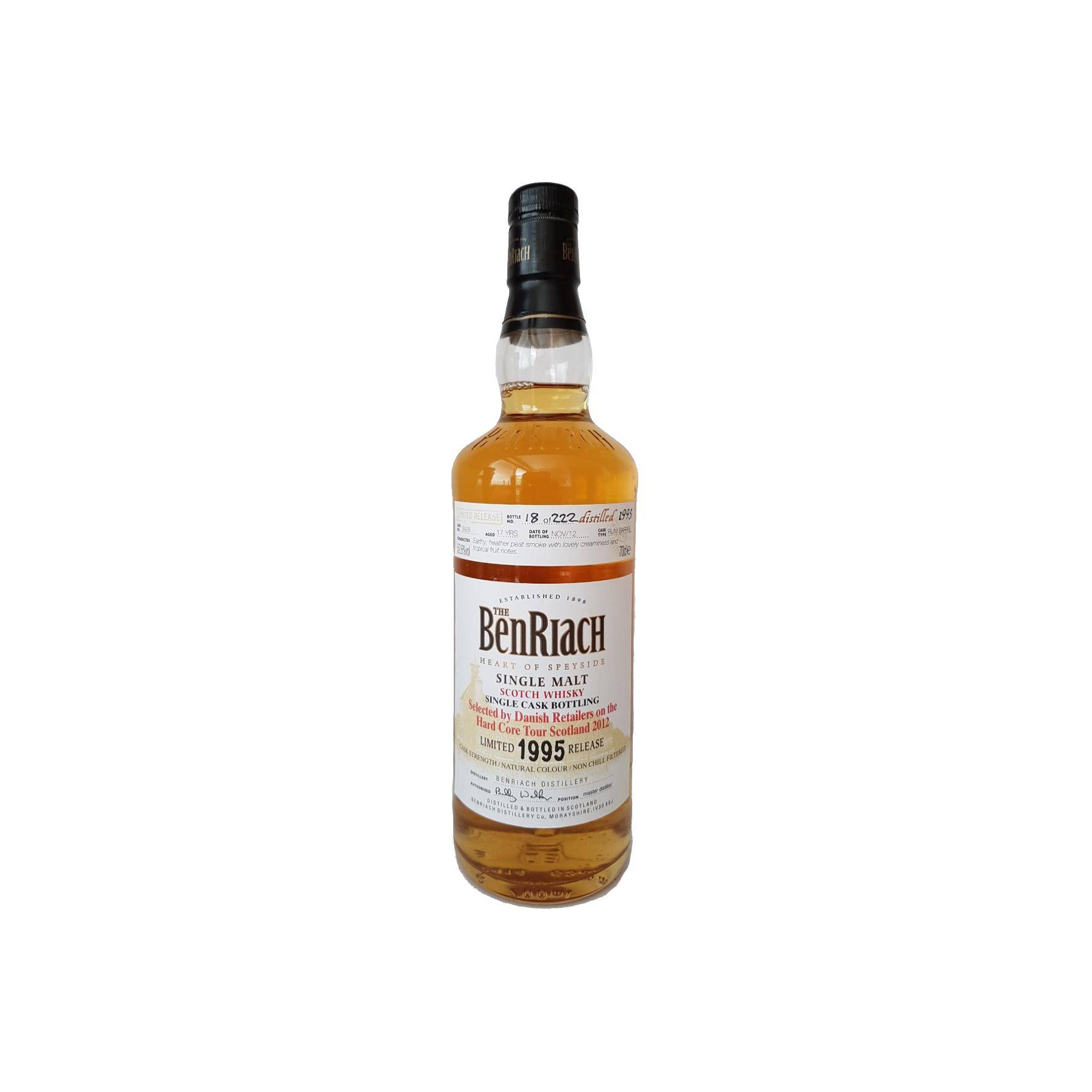 BenRiach Single Cask 1995 17 Years Single Malt Whisky