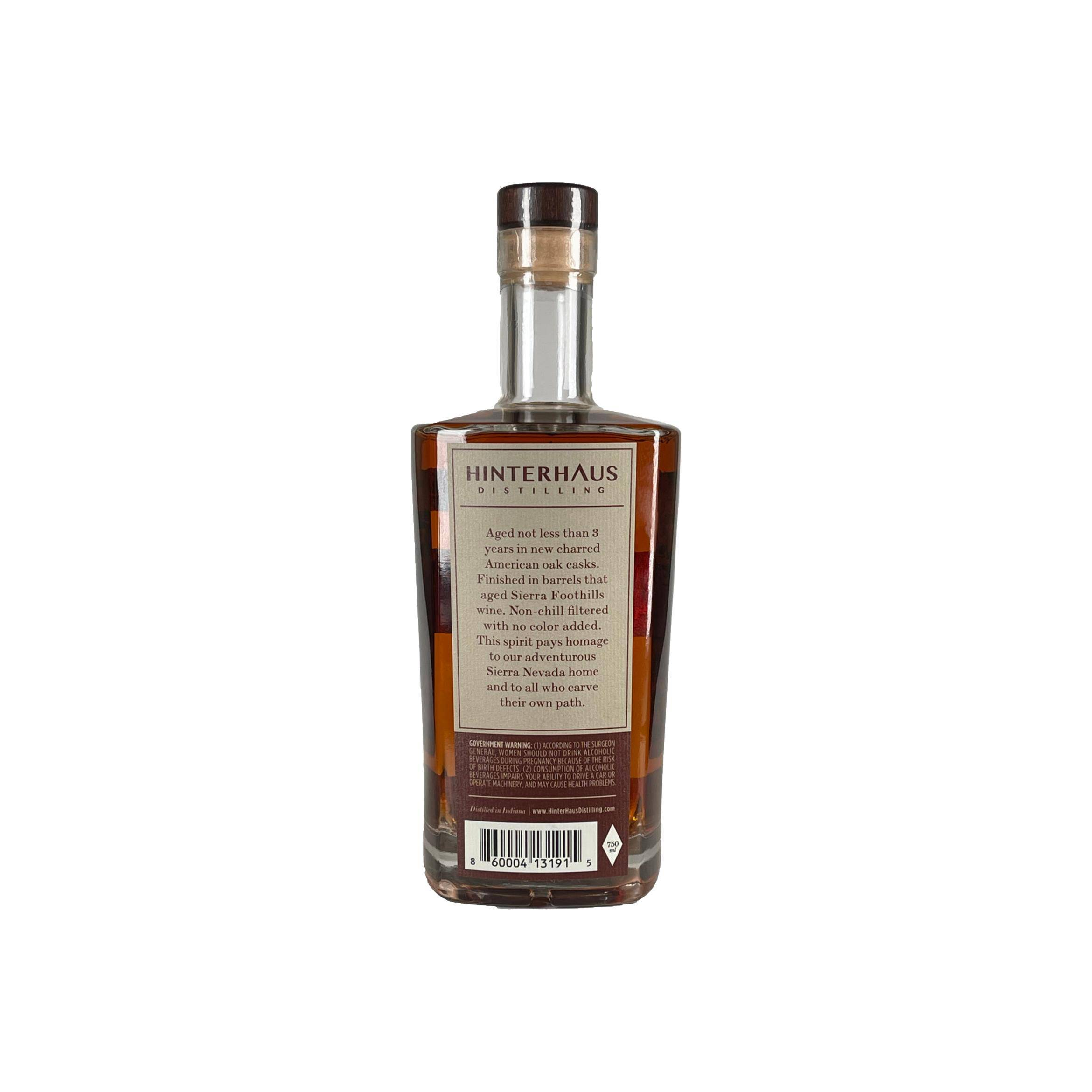 Hinterhaus Distilling Calaveras Cask Finish 2