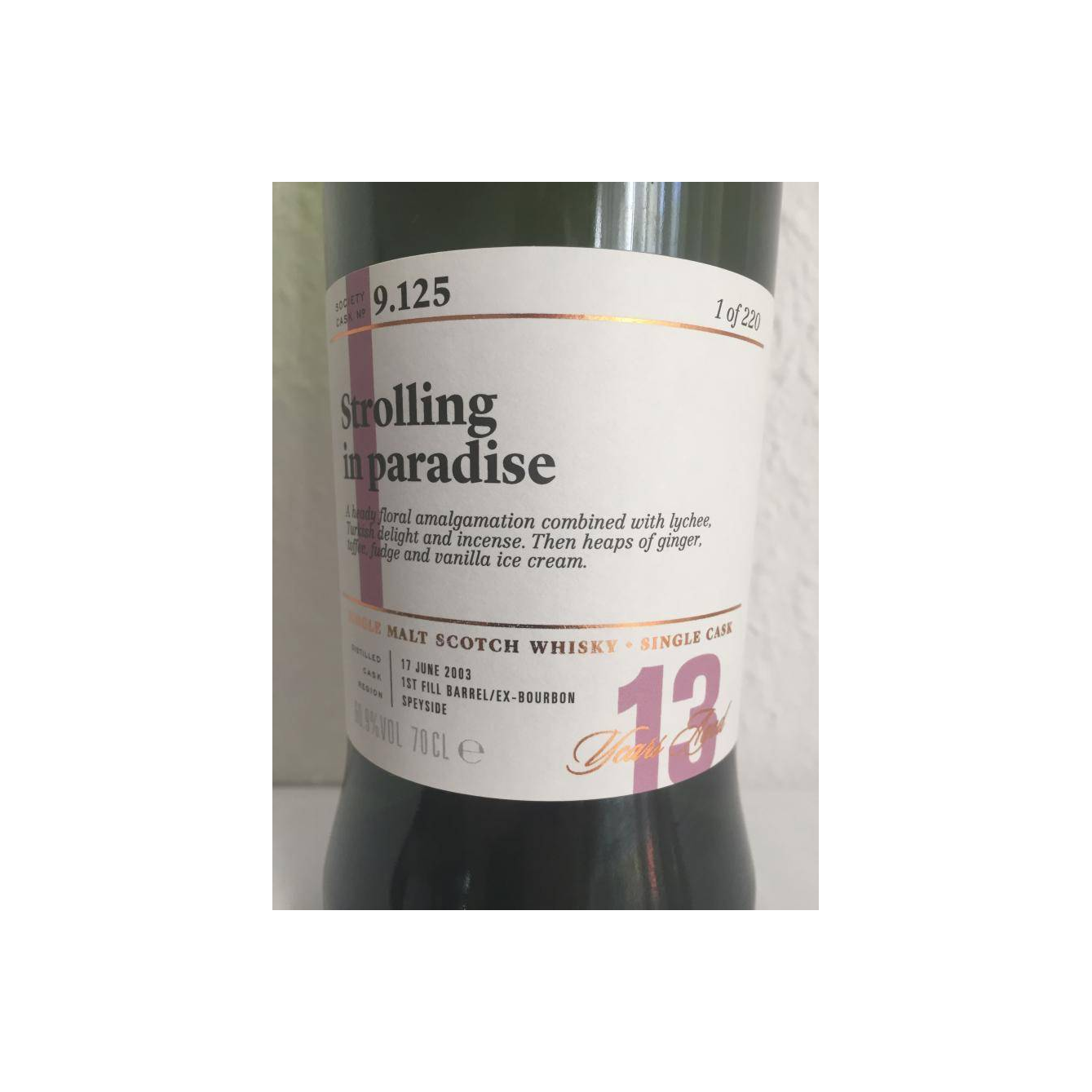 The Scotch Malt Whisky Society 2003 13 Years Single Malt Whisky 2