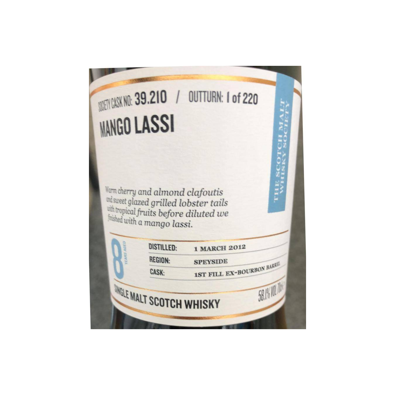 The Scotch Malt Whisky Society 2012 8 Years Single Malt Whisky 2
