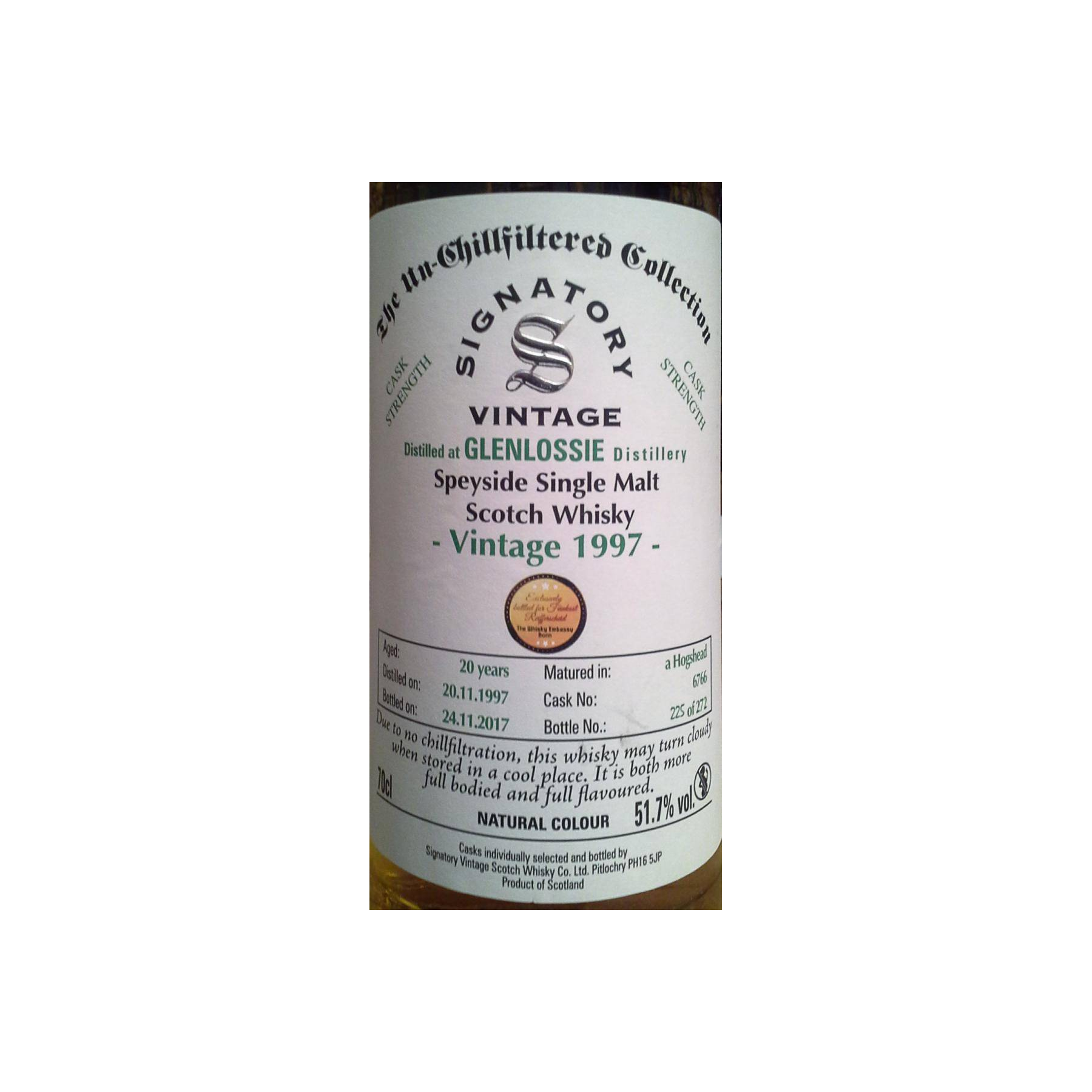 Glenlossie The Un-Chillfiltered Collection 1997 20 Years Single Malt Whisky 2